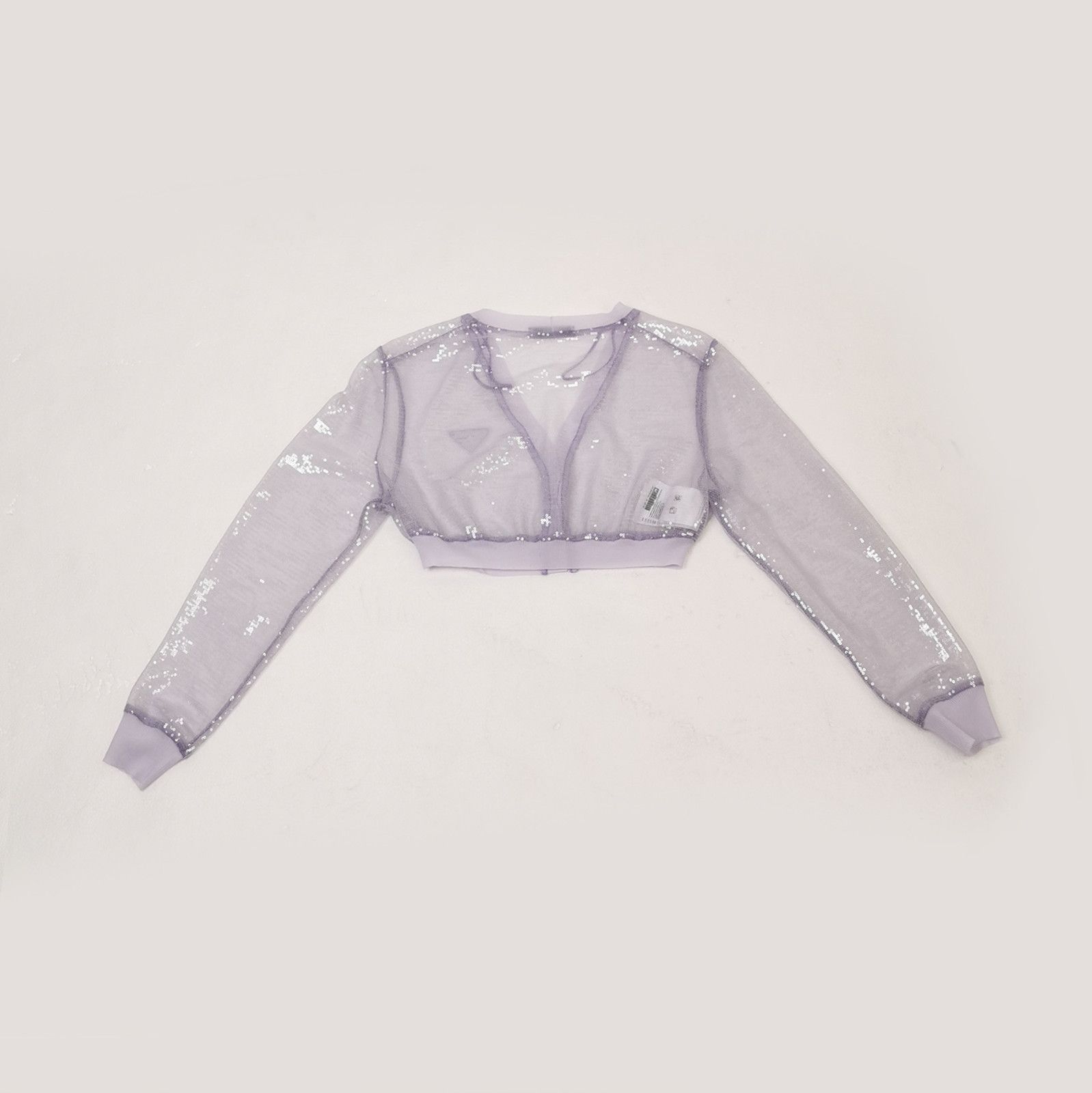 Prada Prada Sequined Triangle Logo V-Neck Jacket - dmc Size M / US 6-8 / IT 42-44 - 2 Thumbnail