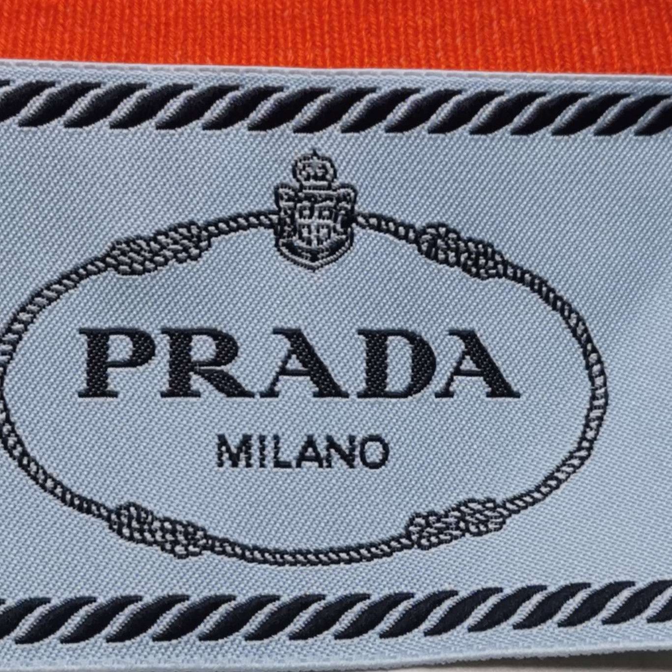 Prada Prada Orange Wool Logo Dress for Women - dmc Size M / US 6-8 / IT 42-44 - 5 Thumbnail