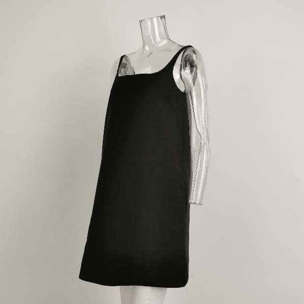 Prada Prada Wool Slip Dress in Black - dmc Size XS / US 0-2 / IT 36-38 - 2 Thumbnail