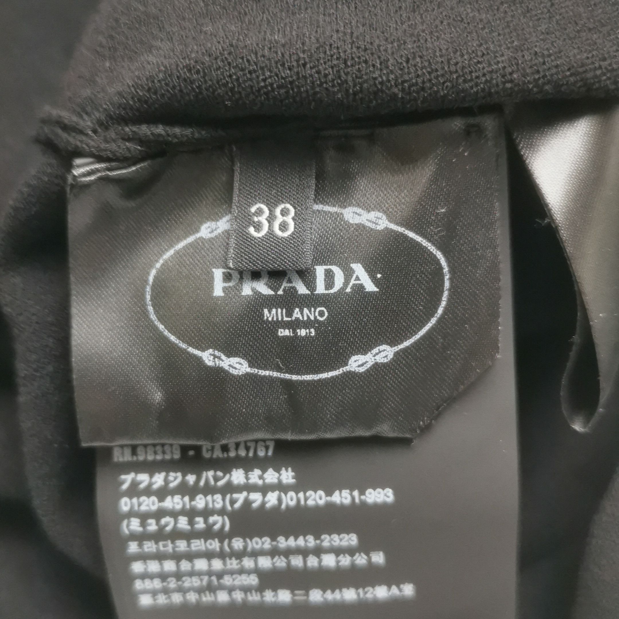 Prada Prada Logo High Neck Dress - Size 38 - dmc Size S / US 4 / IT 40 - 9 Thumbnail
