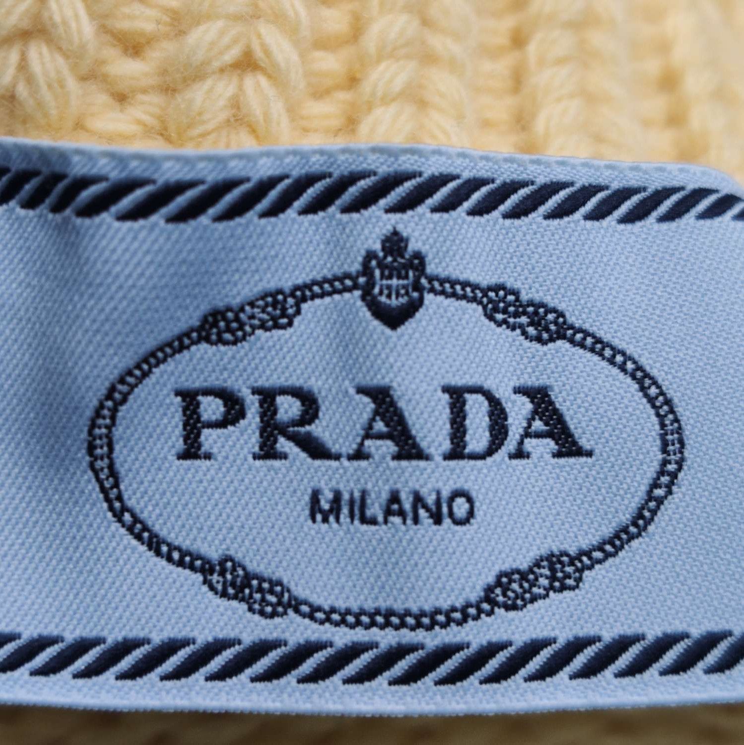 Prada Prada Yellow V-Neck Long Sleeve Sweater Size 38 - dmc Size S / US 4 / IT 40 - 5 Thumbnail