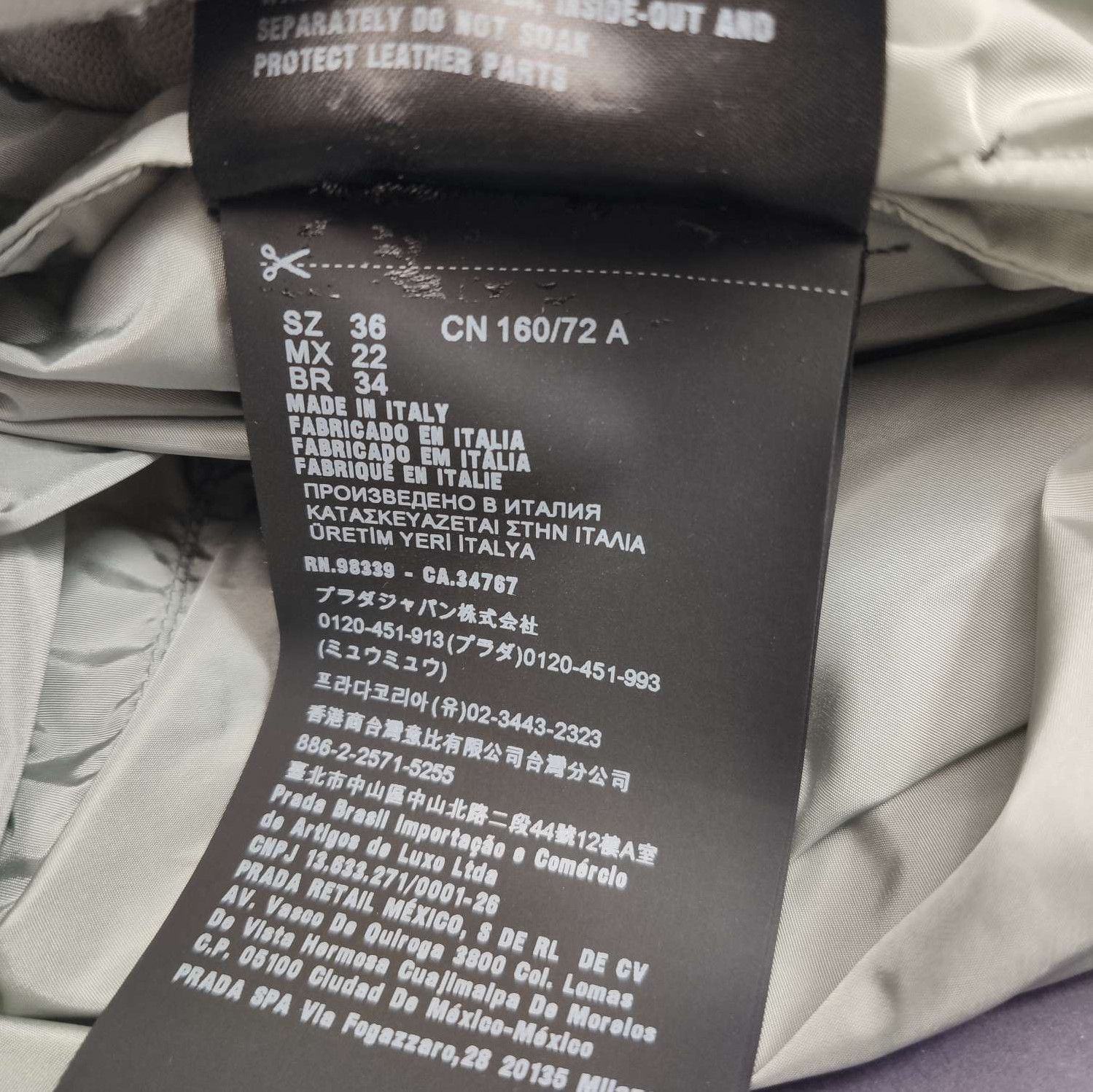 Prada Prada Triangle Logo Hooded Cape in Gray - dmc Size XXS / US 00 / IT 34 - 7 Thumbnail