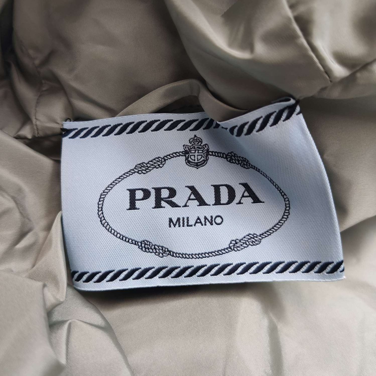 Prada Prada Triangle Logo Hooded Cape in Gray - dmc Size XXS / US 00 / IT 34 - 5 Thumbnail