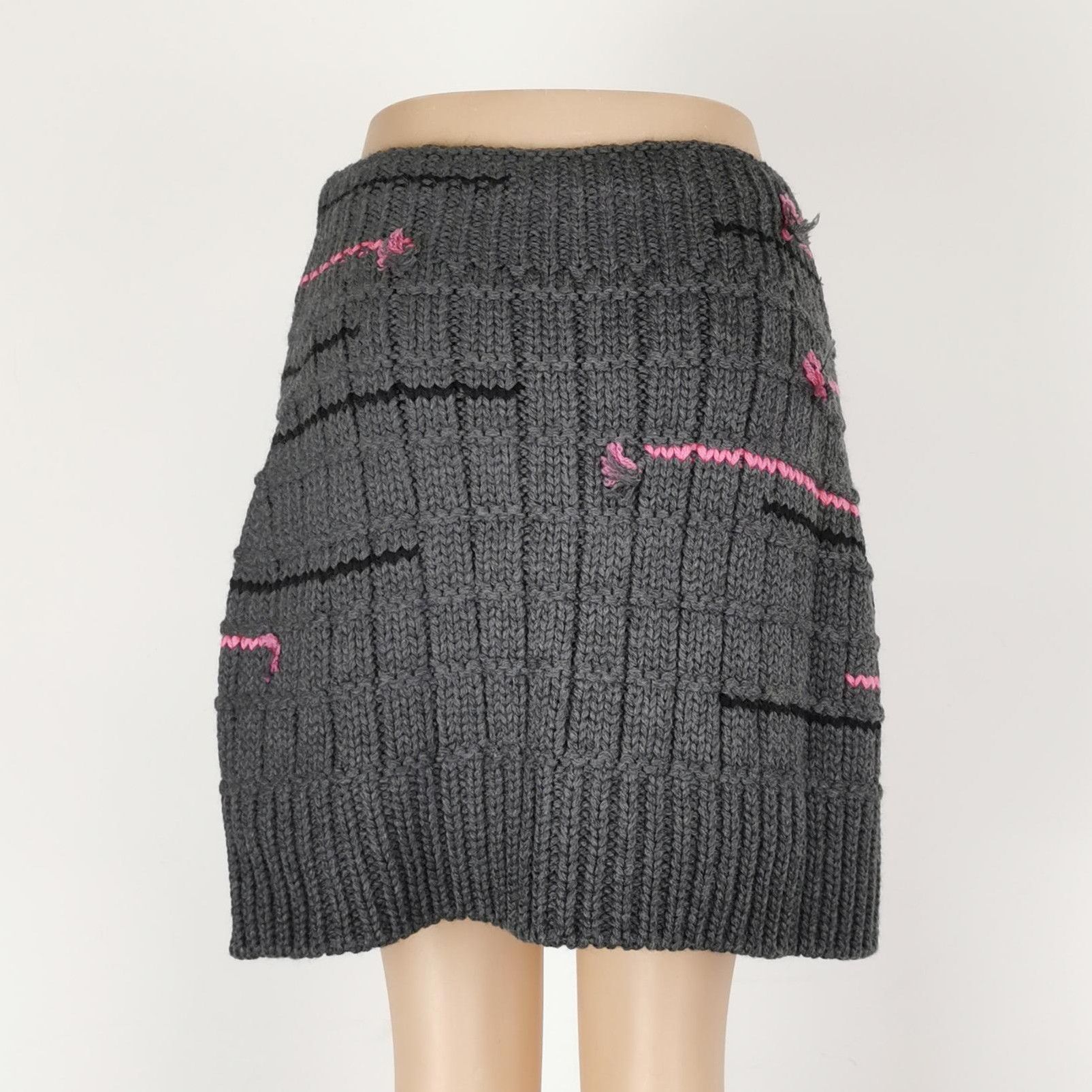 Prada Prada Colorful Woven Wool Skirt Size 42 - dmc Size 42" / US 20 - 3 Thumbnail