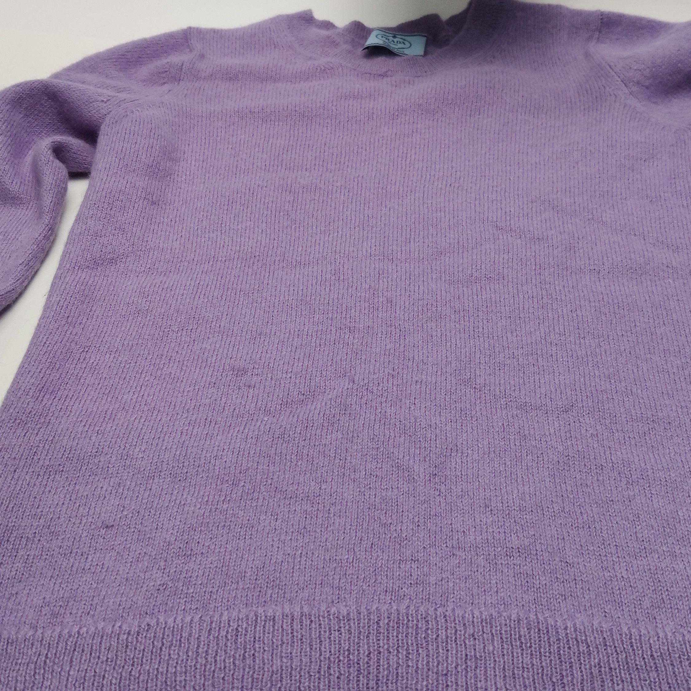 Prada Prada Purple Alpaca Wool Crew Neck Sweater - dmc Size L / US 10 / IT 46 - 7 Thumbnail