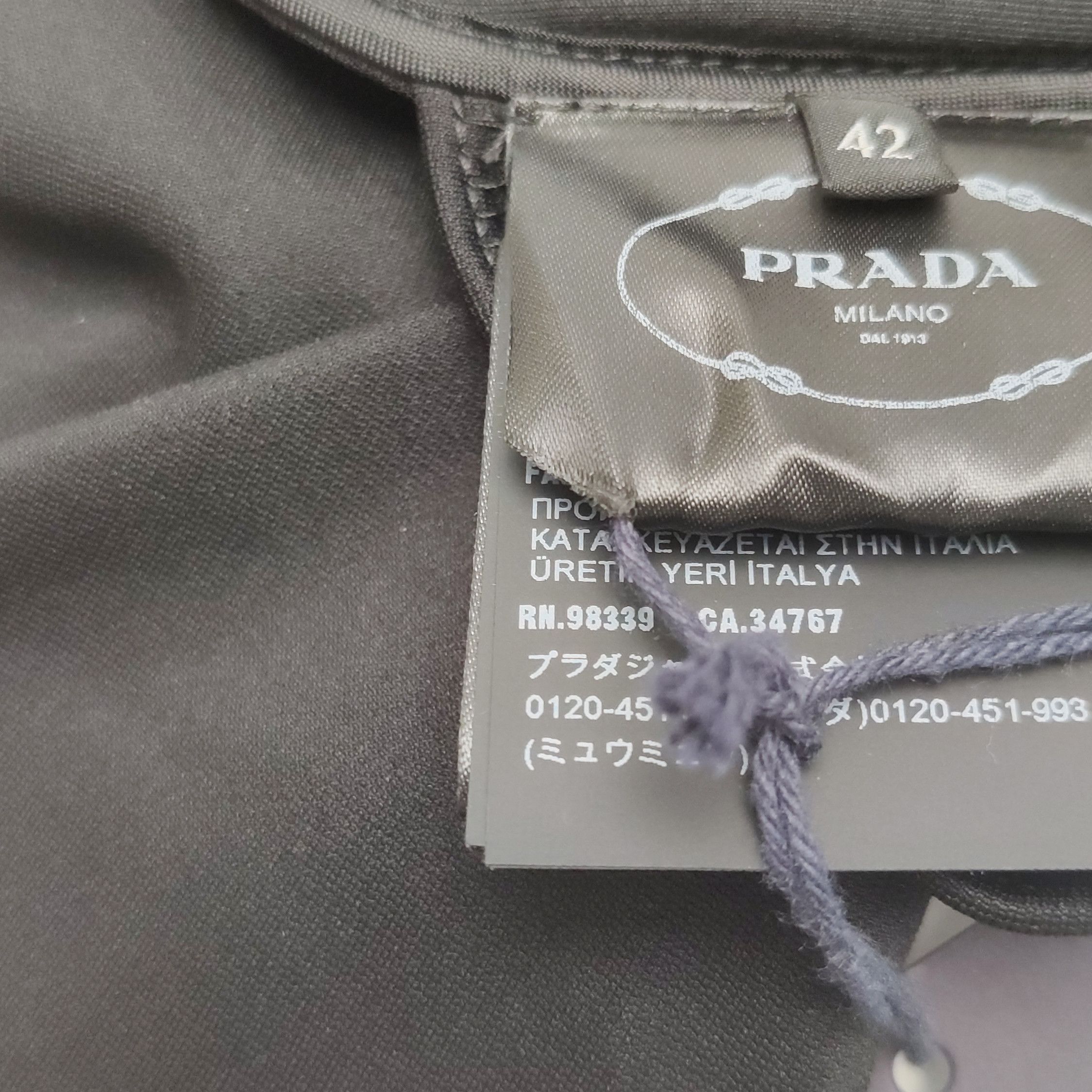 Prada Prada Black High Neck Cutout Long Sleeve Top - dmc Size L / US 10 / IT 46 - 9 Thumbnail