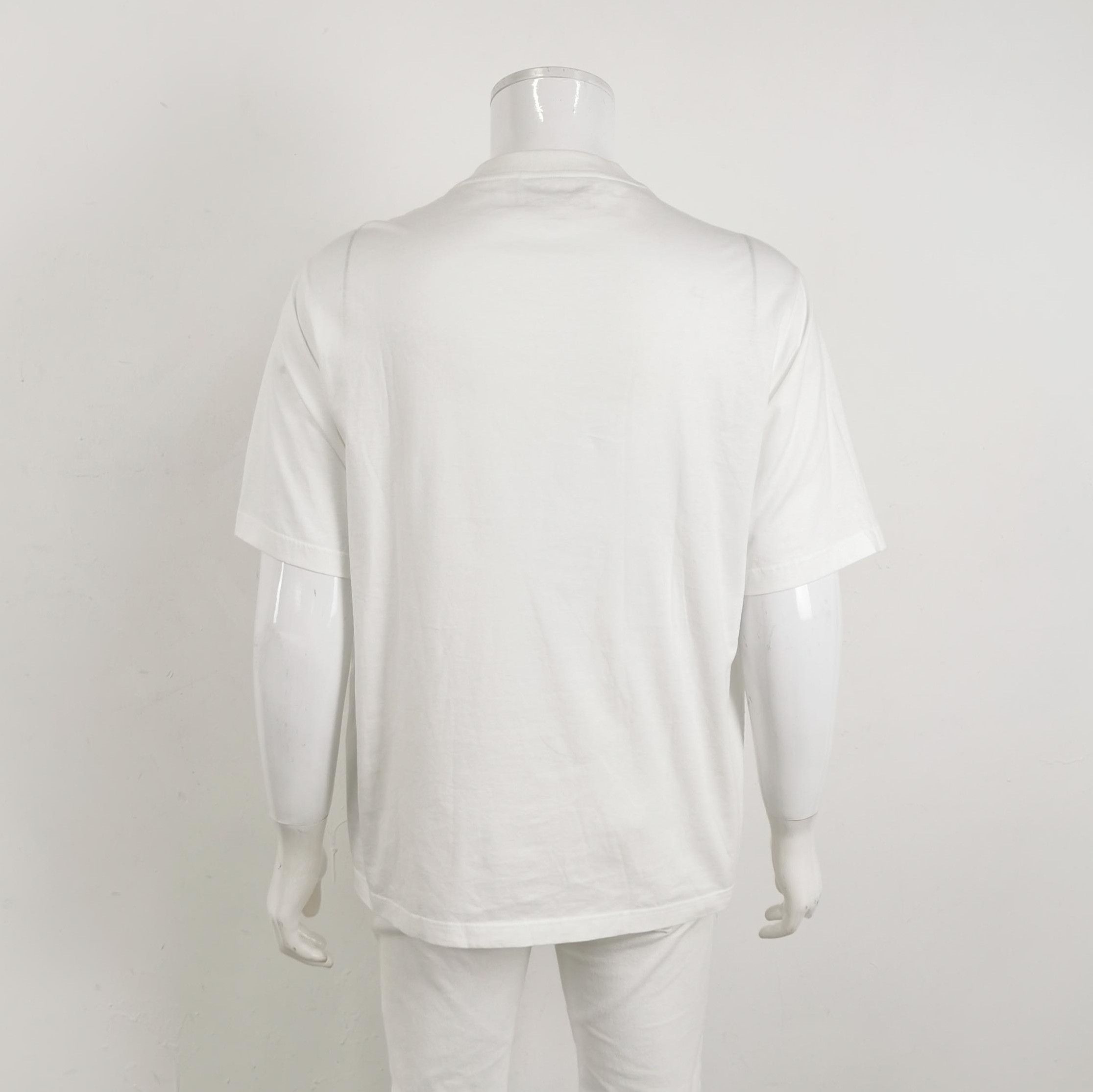 Prada Prada Cotton Triangle Logo Crew Neck T-Shirt - dmc Size M / US 6-8 / IT 42-44 - 2 Thumbnail