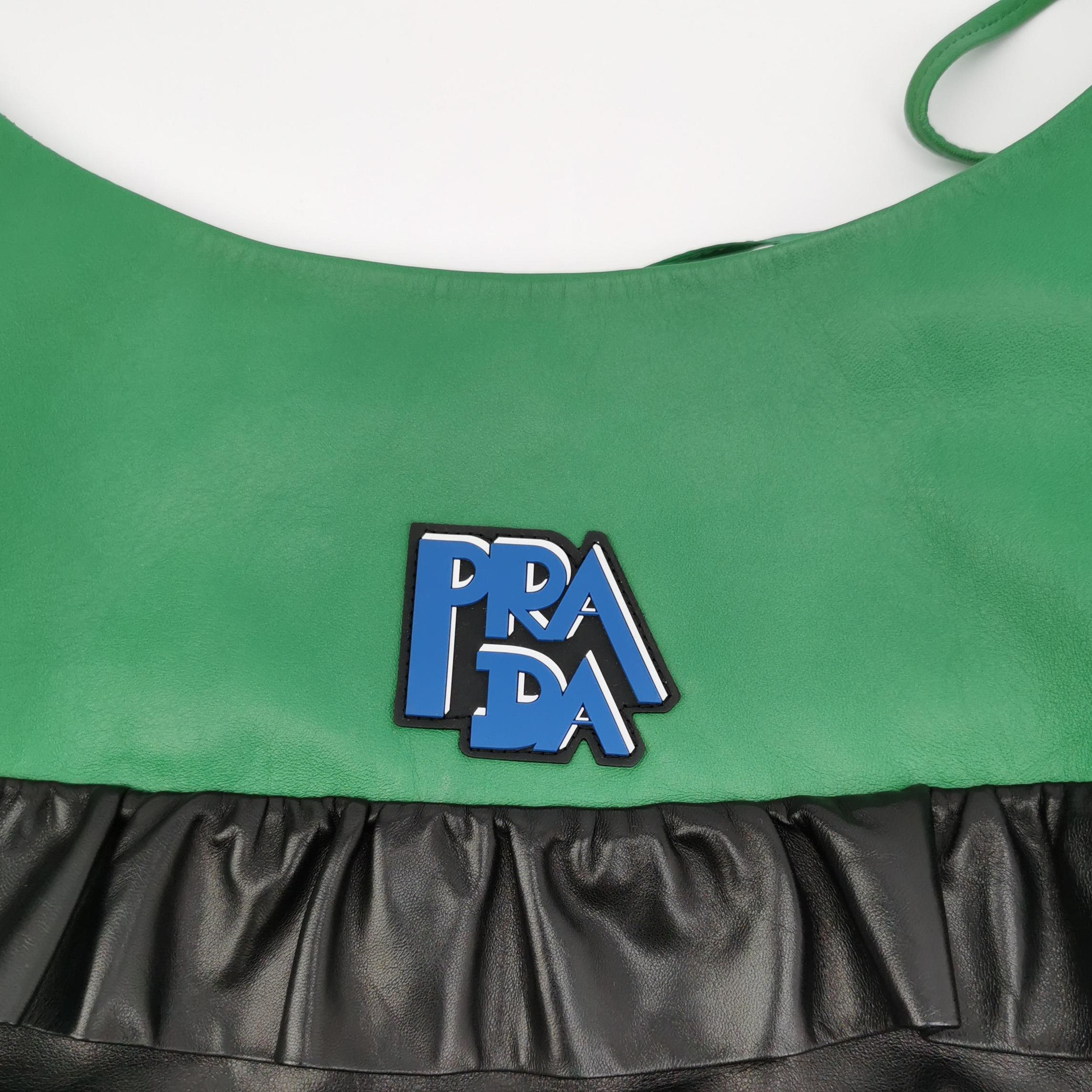 Prada Prada Color-Block Leather Logo Tank Top - dmc Size XS / US 0-2 / IT 36-38 - 4 Thumbnail