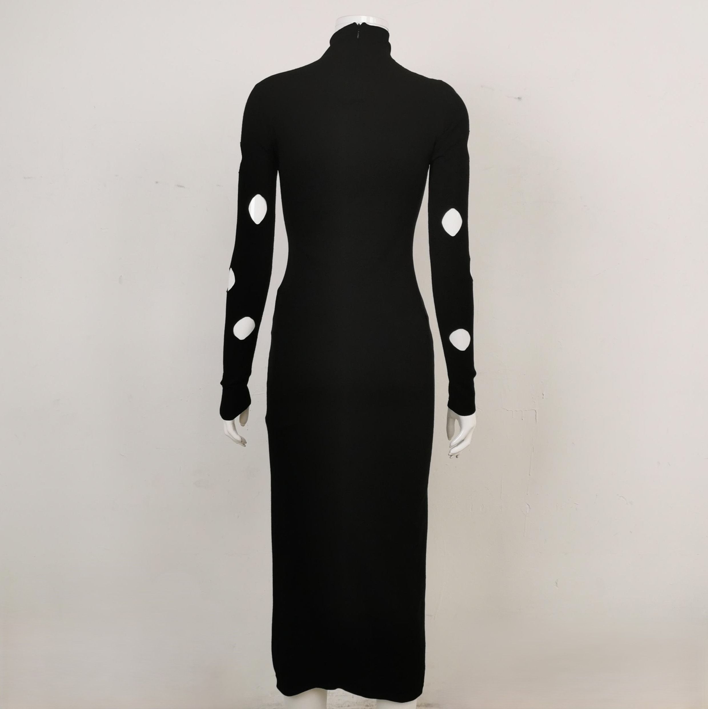 Prada Prada High Neck Hole Detail Long Sleeve Dress - dmc Size S / US 4 / IT 40 - 2 Thumbnail