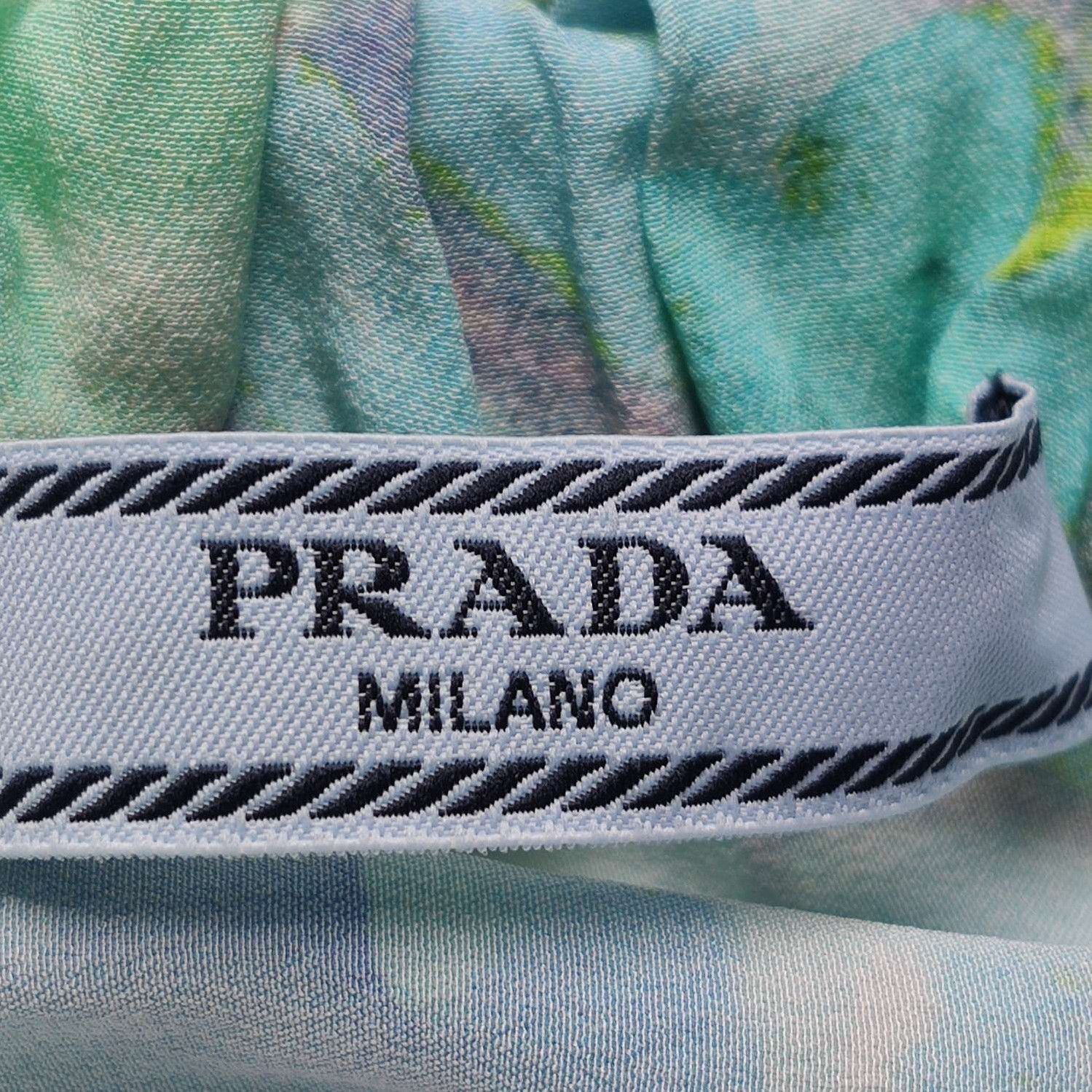 Prada Prada Silk Print Dress in Pastel Colors - dmc Size S / US 4 / IT 40 - 5 Thumbnail
