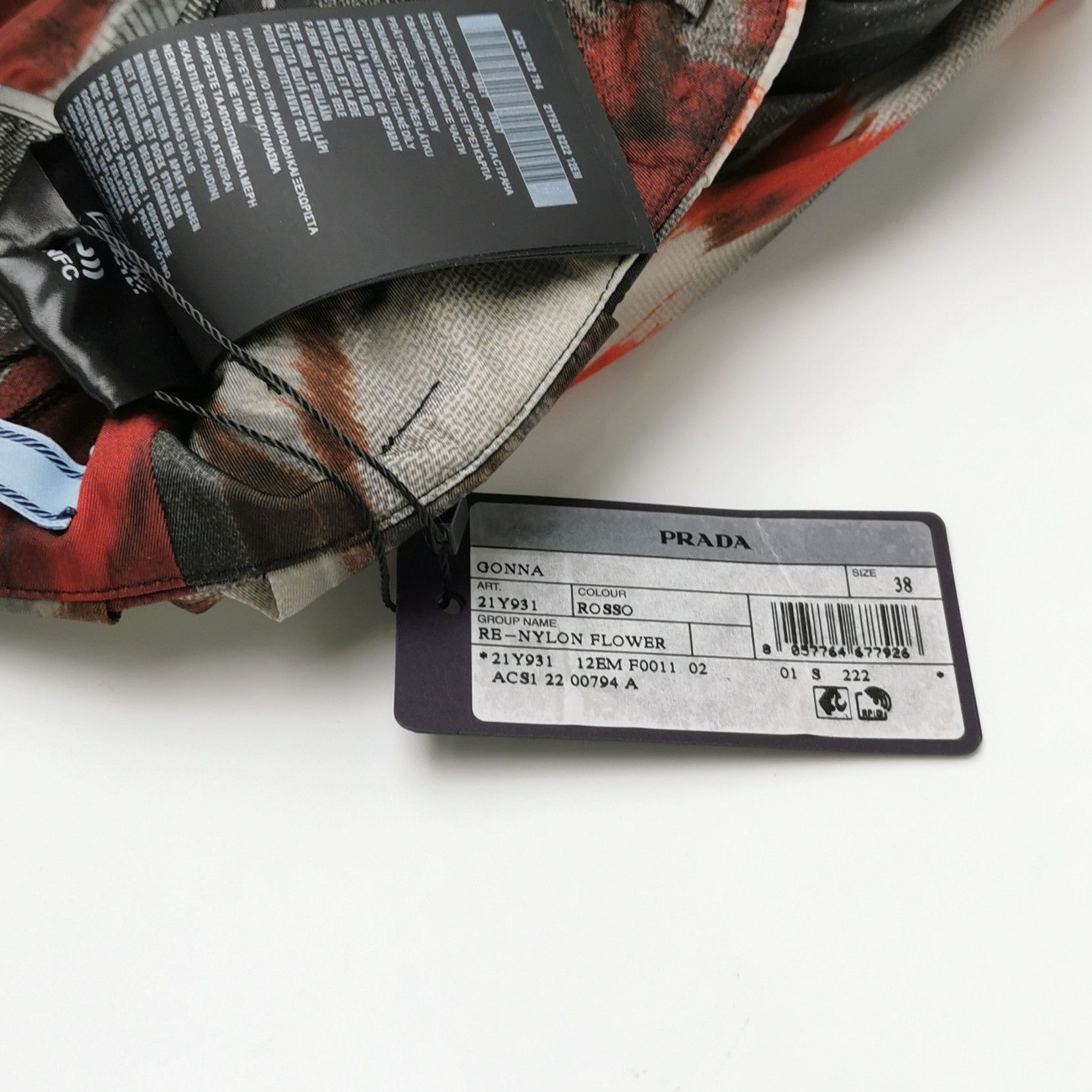 Prada Prada Color-Blocked Floral Skirt - dmc Size 38" / US 16 / IT 52 - 4 Thumbnail