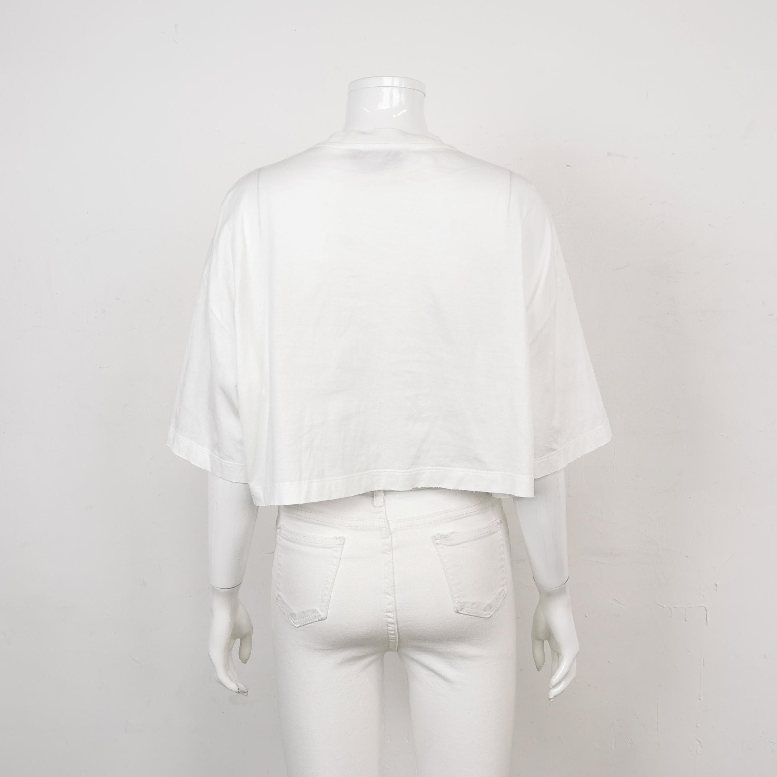 Prada Prada Sequin Triangle Embellished Cotton Tee - dmc Size XS / US 0-2 / IT 36-38 - 2 Thumbnail