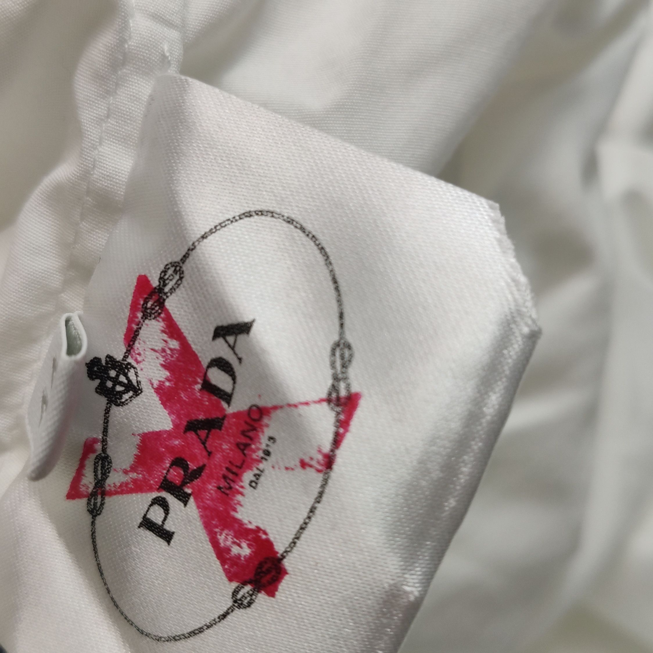 Prada Prada Classic Cotton Dress in White - dmc Size L / US 10 / IT 46 - 13 Thumbnail