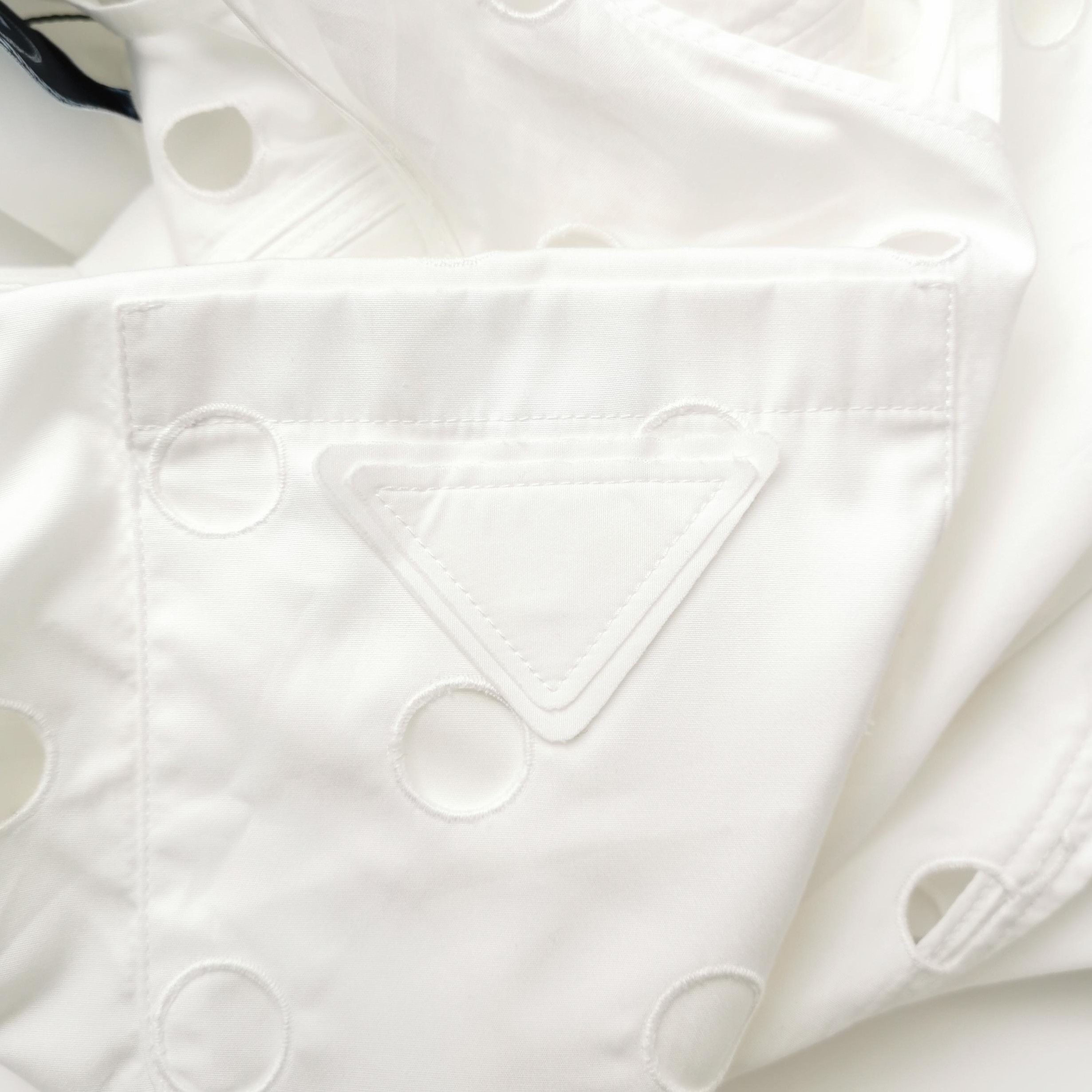 Prada Prada Classic Cotton Dress in White - dmc Size L / US 10 / IT 46 - 5 Thumbnail