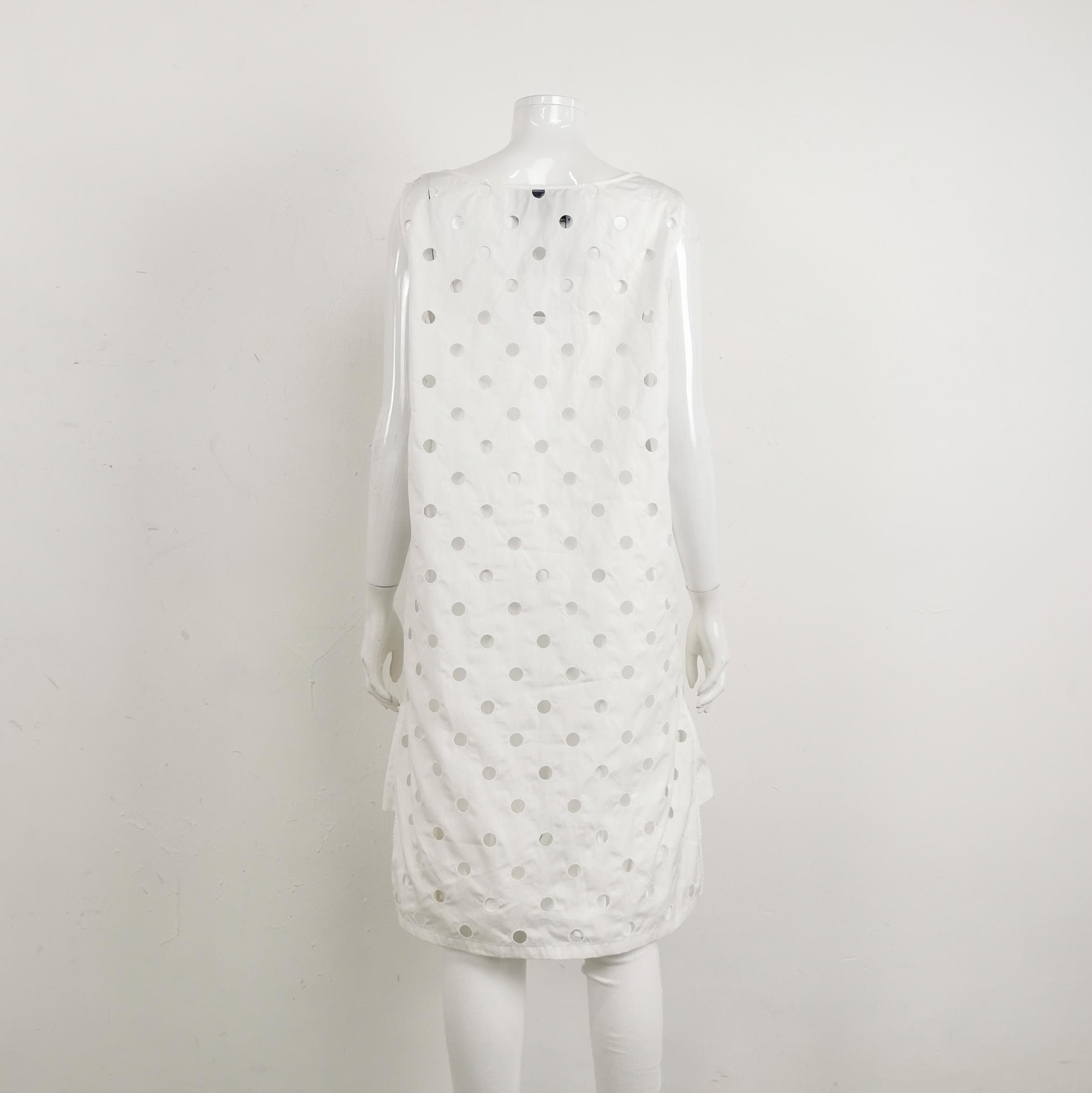 Prada Prada Classic Cotton Dress in White - dmc Size L / US 10 / IT 46 - 2 Thumbnail