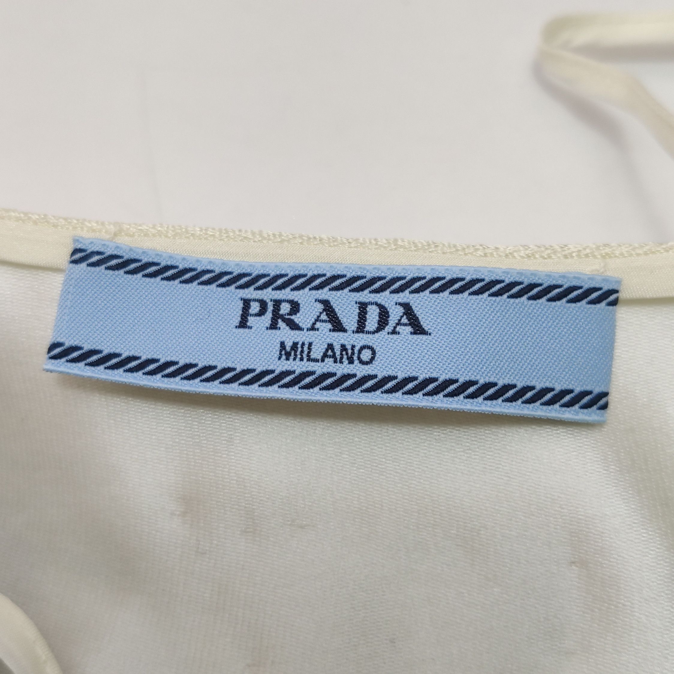 Prada Prada Color-Block Silk Blend Vest - dmc Size XXS / US 00 / IT 34 - 7 Thumbnail