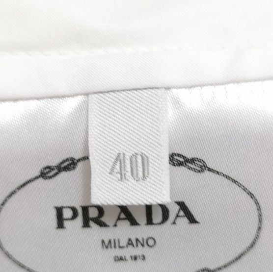 Prada Prada Logo Cotton Button-Up Shirt for Women - dmc Size M / US 6-8 / IT 42-44 - 6 Thumbnail