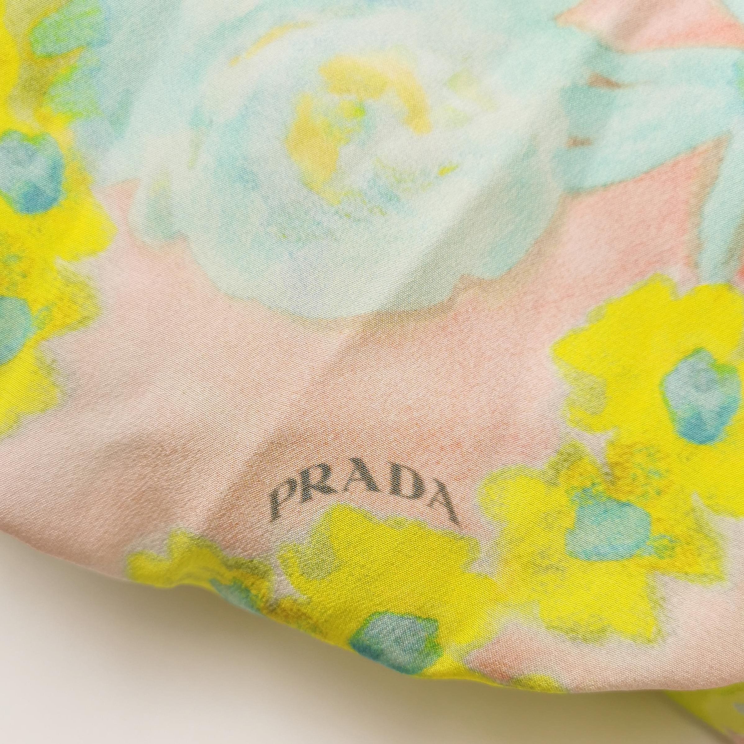 Prada Prada Colorful Silk Printed Maxi Dress - dmc Size M / US 6-8 / IT 42-44 - 3 Thumbnail
