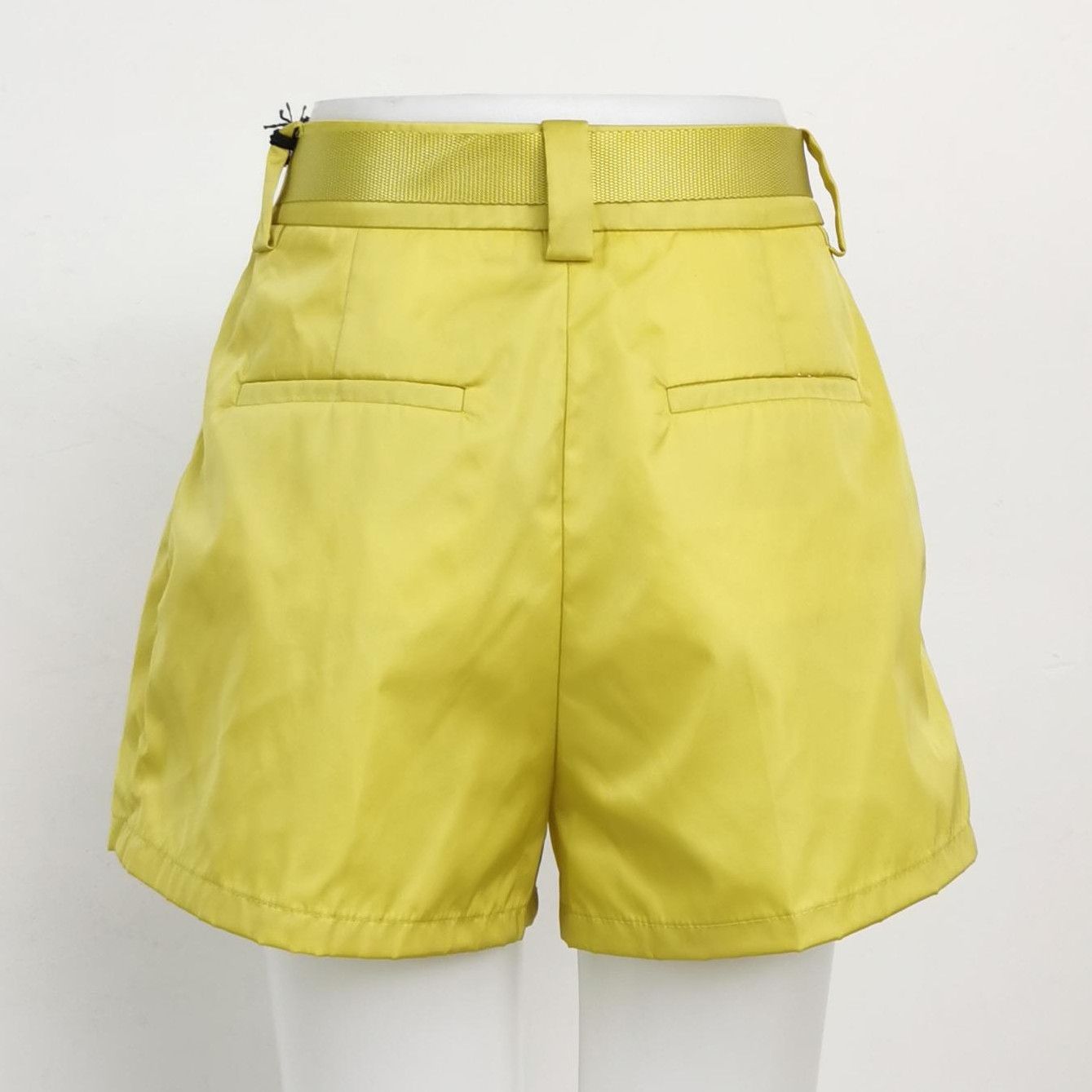 Prada Prada Yellow Belted Shorts with Pouch - dmc Size 38" / US 16 / IT 52 - 2 Thumbnail