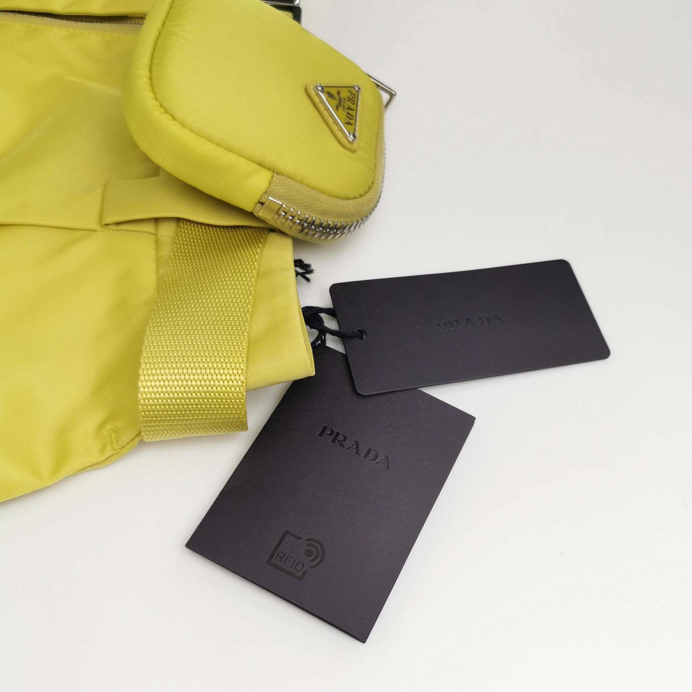 Prada Prada Yellow Belted Shorts with Pouch - dmc Size 38" / US 16 / IT 52 - 4 Thumbnail