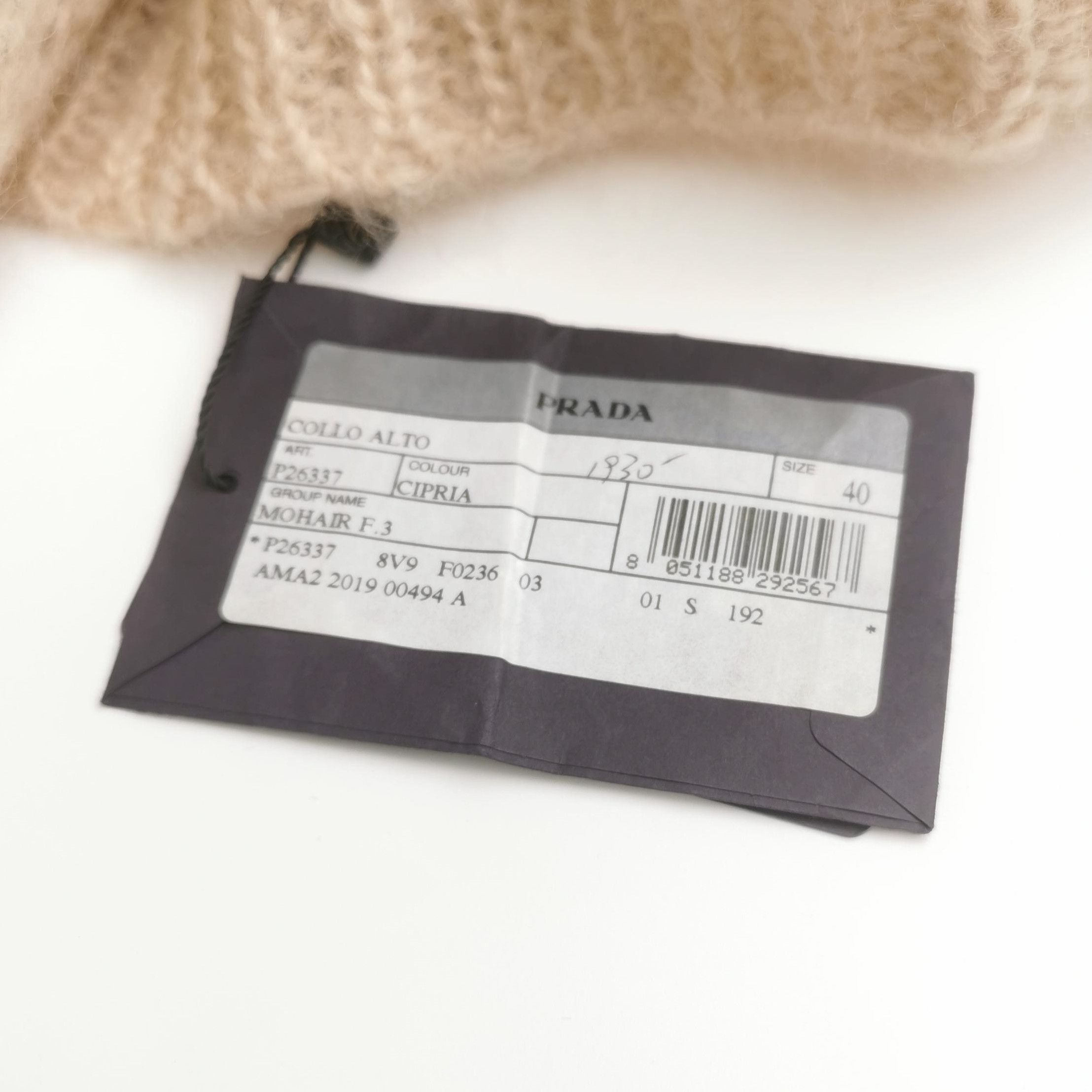 Prada Prada Beige Wool Blend Turtleneck Sweater - dmc Size M / US 6-8 / IT 42-44 - 4 Thumbnail