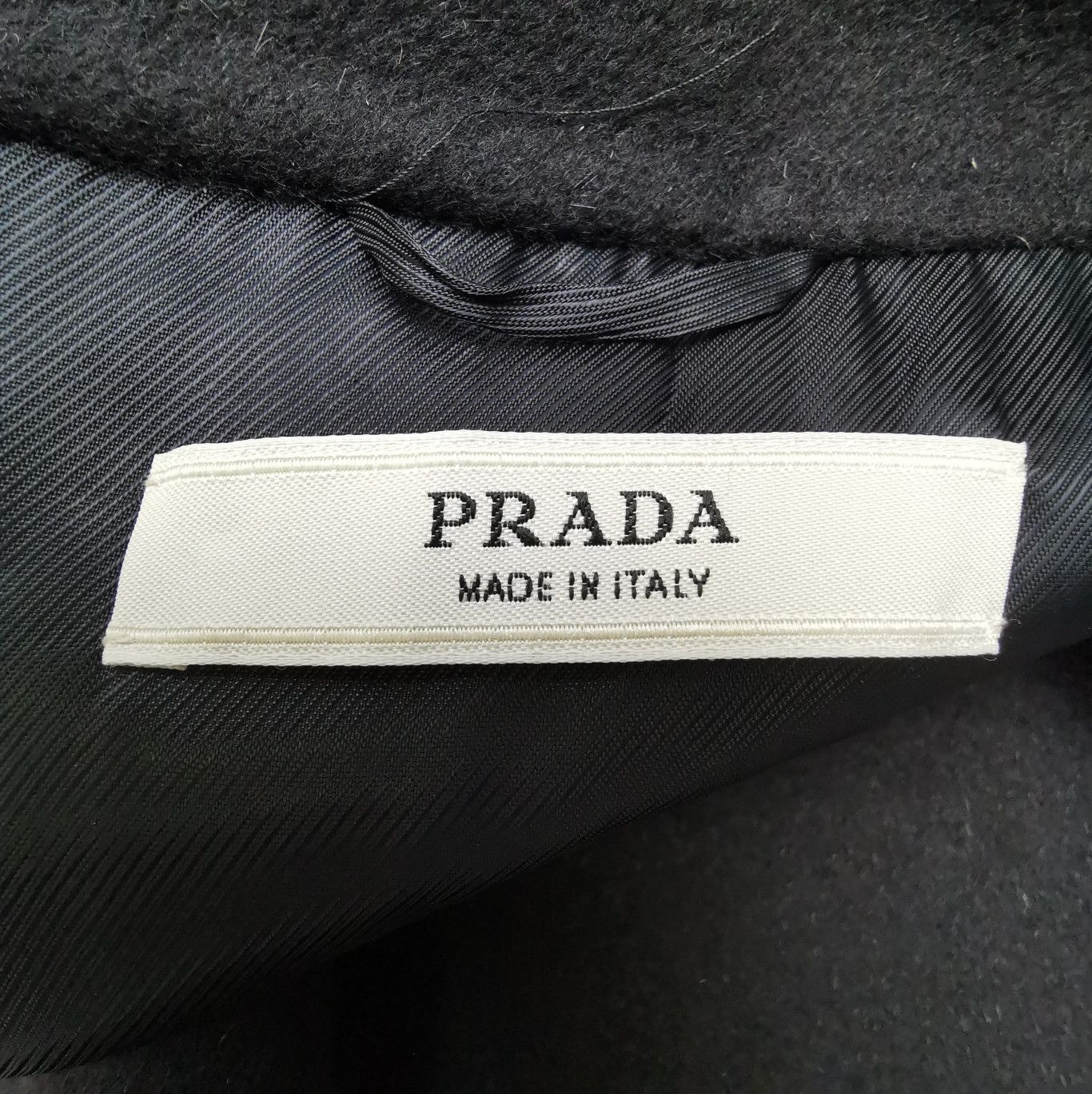Prada Prada Wool Solid Black Coat Size 40 - dmc Size L / US 10 / IT 46 - 3 Thumbnail