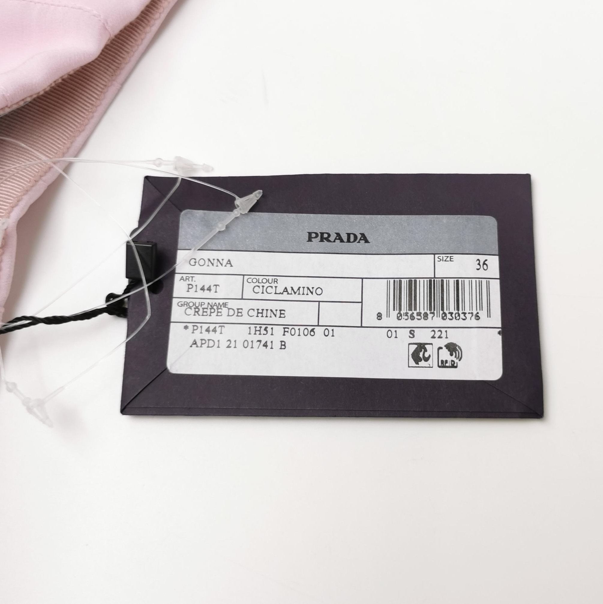 Prada Prada Pink Mulberry Silk Pleated Skirt - dmc Size 22" - 7 Thumbnail