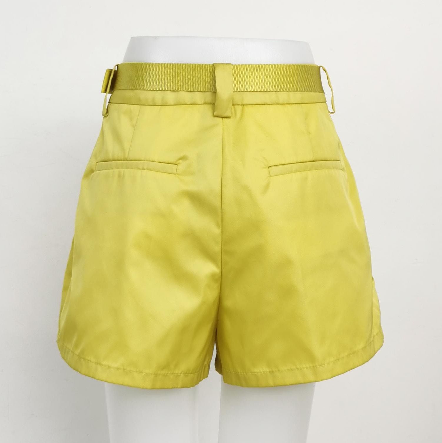 Prada Prada Yellow Belted Shorts with Pocket - dmc Size 40" / US 18 - 2 Thumbnail