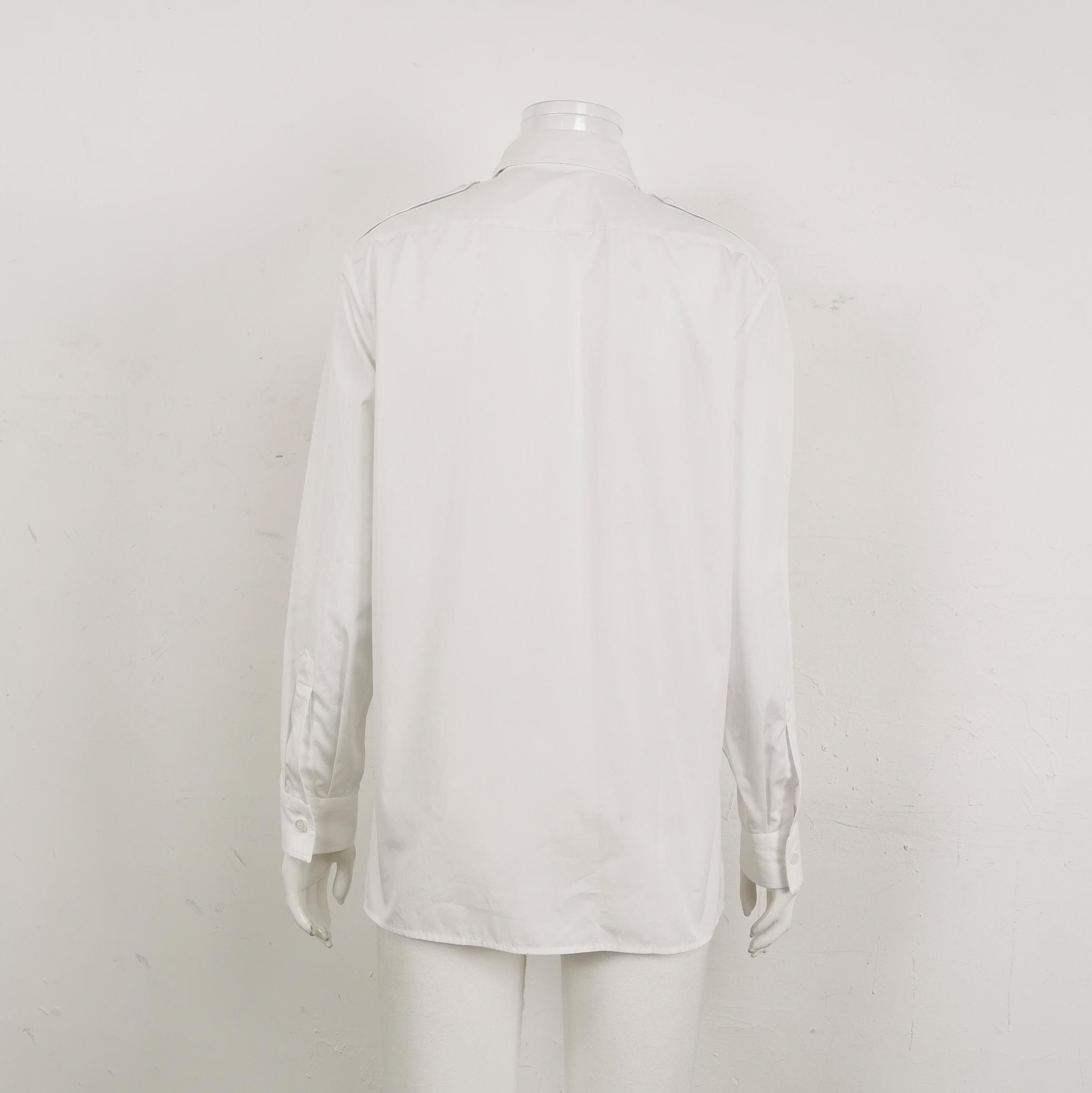 Prada Prada Cotton Poplin Button-Up Shirt - dmc Size S / US 4 / IT 40 - 2 Thumbnail