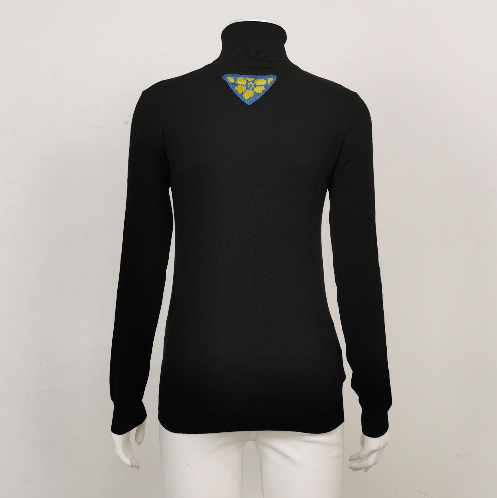 Prada Prada Wool Blend Logo Turtleneck Sweater - dmc Size XXS / US 00 / IT 34 - 2 Thumbnail