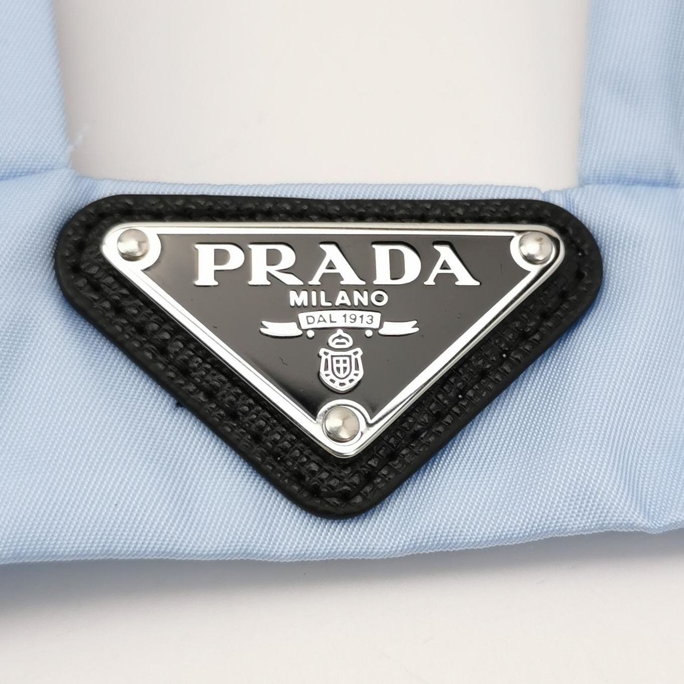 Prada Prada Triangle Logo Light Blue Vest 38 Size - dmc Size S / US 4 / IT 40 - 4 Thumbnail