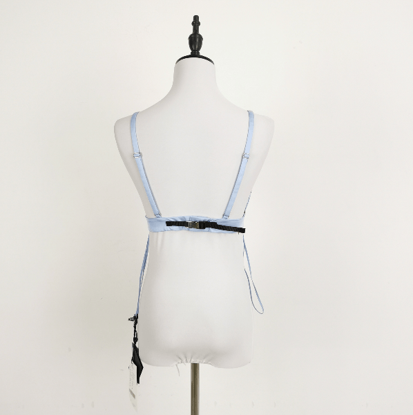 Prada Prada Triangle Logo Light Blue Vest 38 Size - dmc Size S / US 4 / IT 40 - 3 Thumbnail