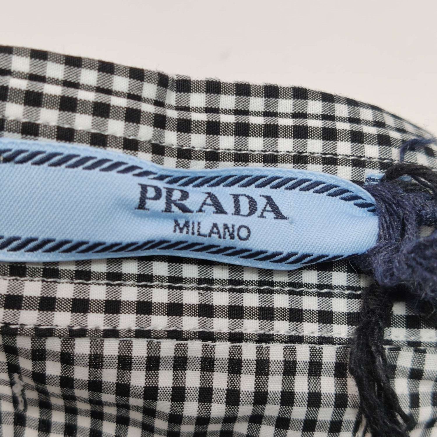Prada Prada Colorblocked Cotton Cropped Shirt - dmc Size M / US 6-8 / IT 42-44 - 5 Thumbnail