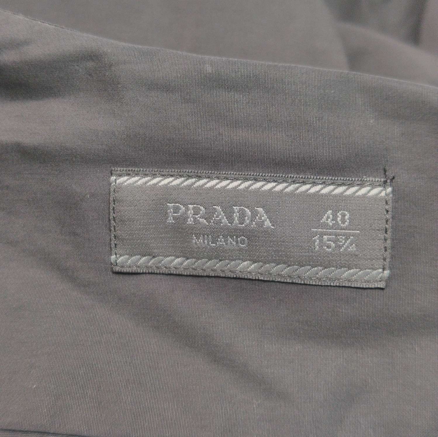 Prada Prada Cotton Long Sleeve Button-Up Shirt - dmc Size M / US 6-8 / IT 42-44 - 6 Thumbnail