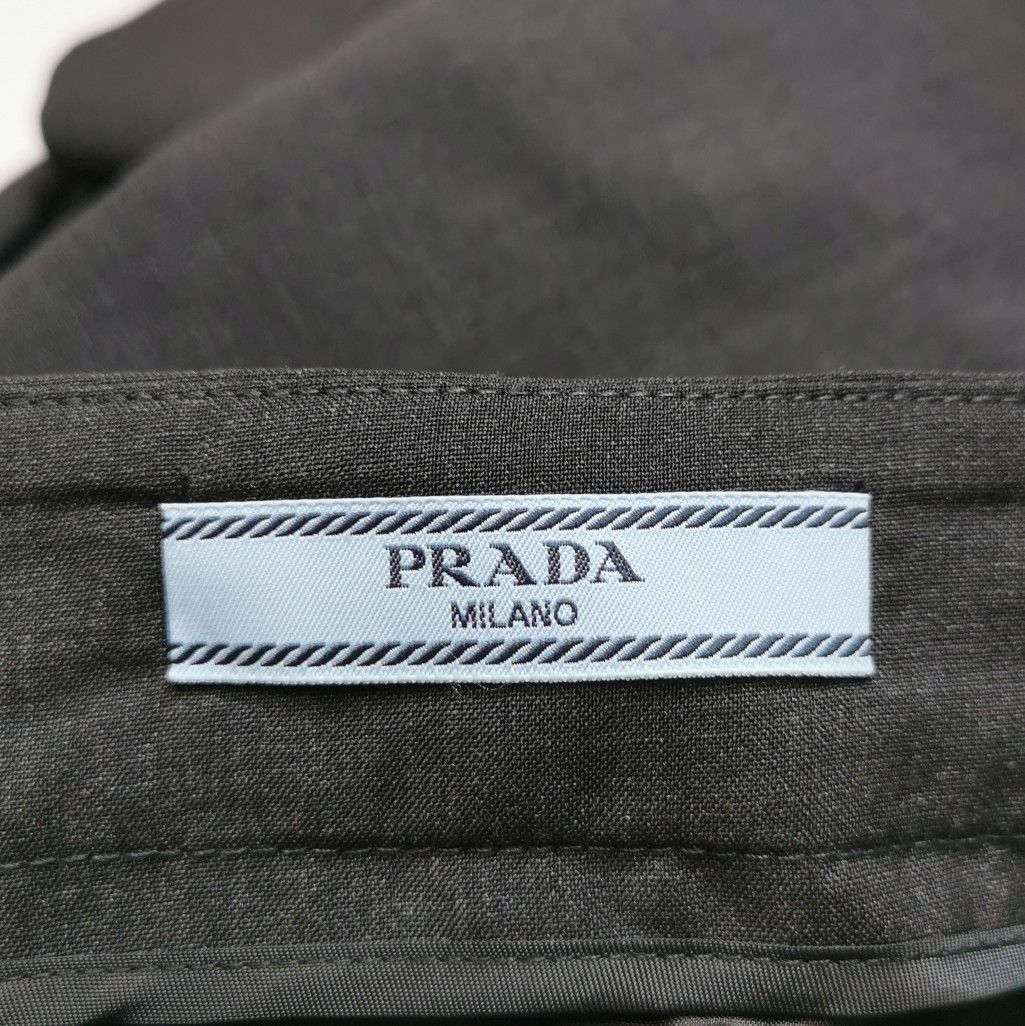 Prada Prada Black Wool Midi Skirt Size 38 - dmc Size 38" / US 16 / IT 52 - 5 Thumbnail