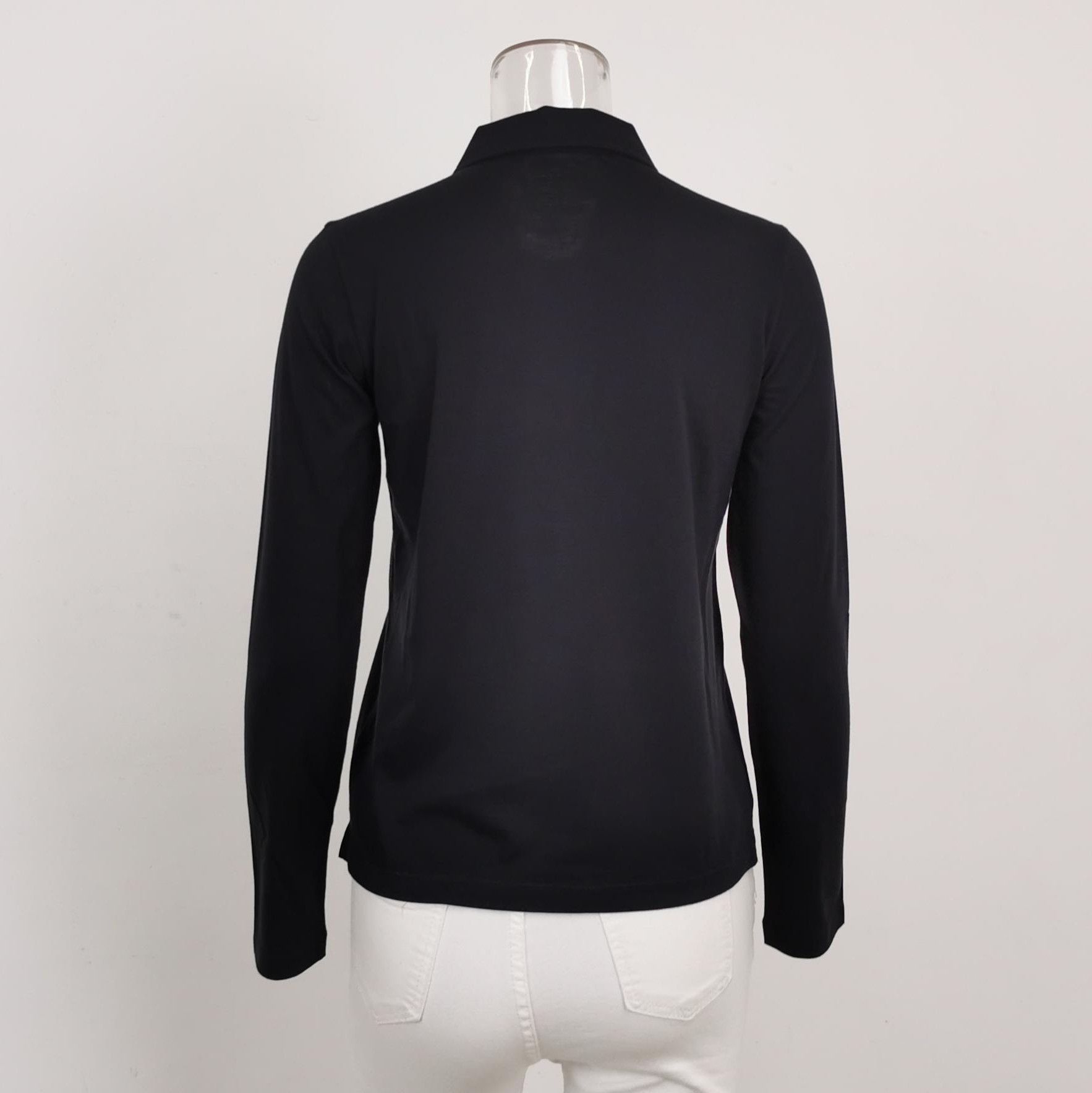 Prada Prada Black Cotton Polo Shirt Size M - dmc Size M / US 6-8 / IT 42-44 - 2 Thumbnail