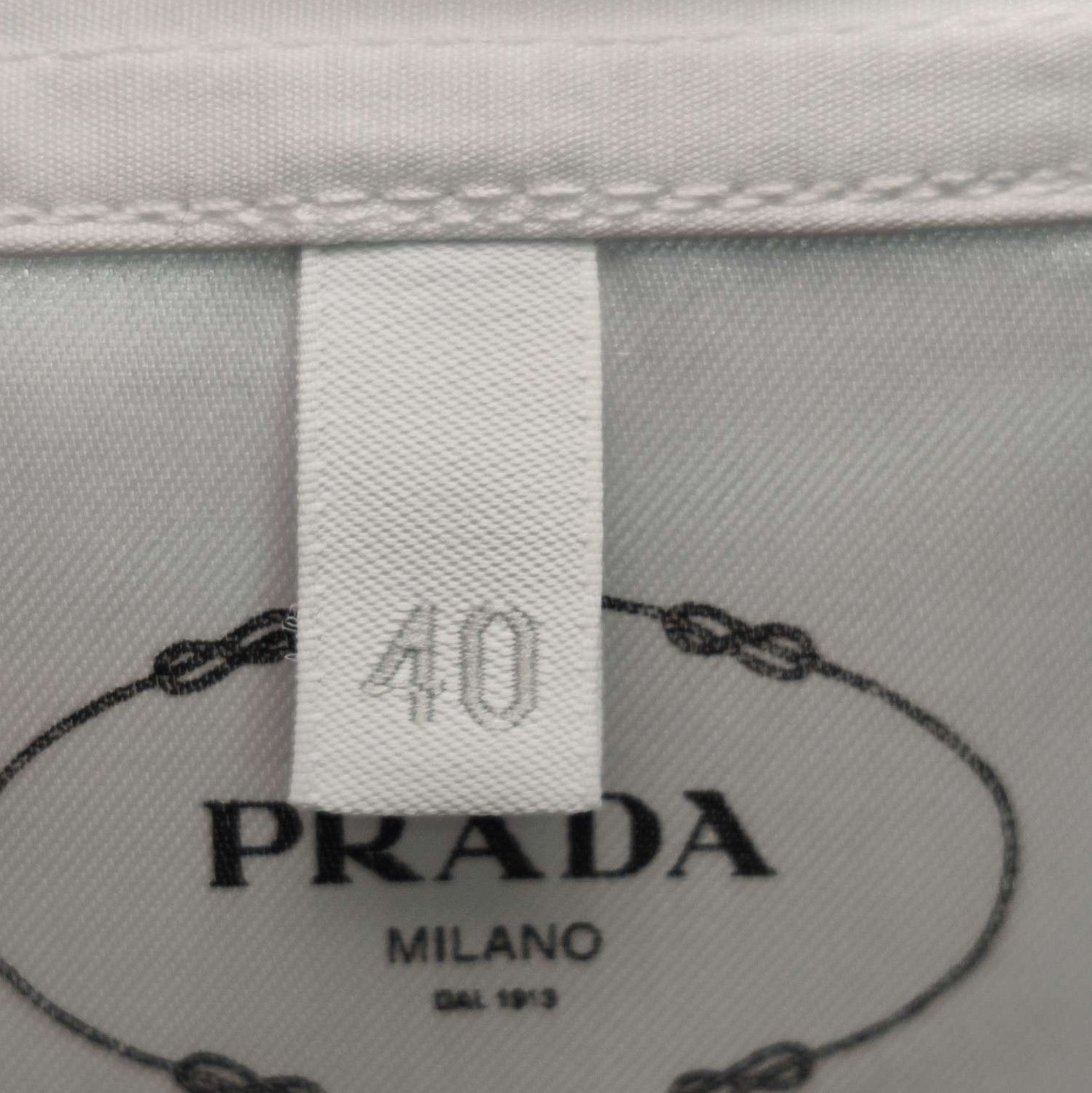 Prada Prada White Cotton Long Sleeve Shirt - dmc Size M / US 6-8 / IT 42-44 - 5 Thumbnail