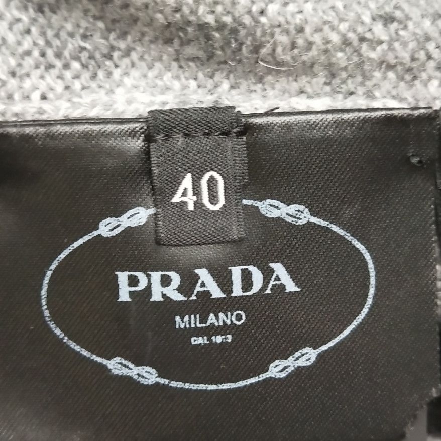 Prada Prada Gray Cashmere Long Sleeve Sweater - dmc Size L / US 10 / IT 46 - 5 Thumbnail