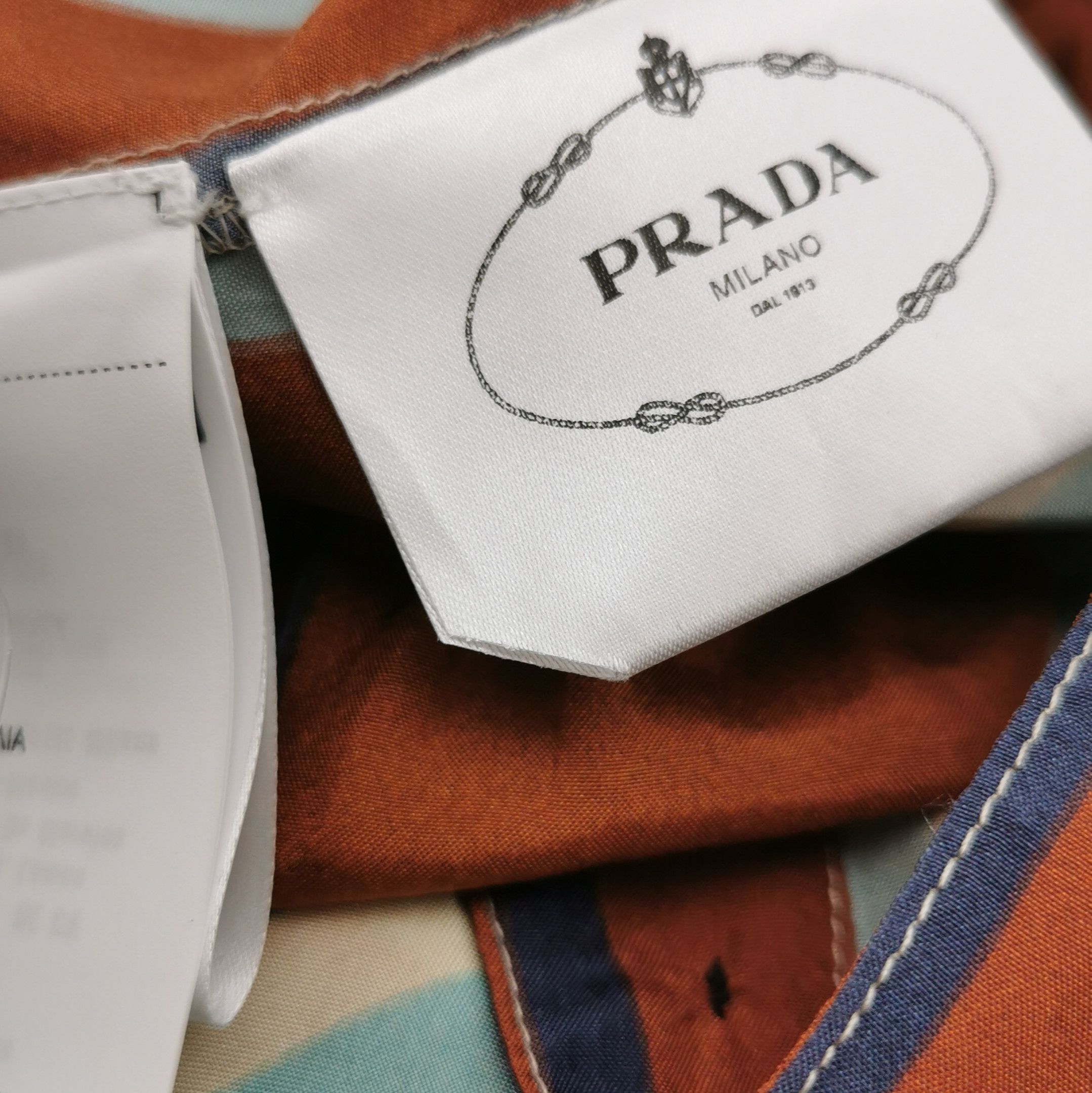 Prada Prada Striped Silk Long Sleeve Jumpsuit Size 40 - dmc Size 40" / US 18 - 10 Thumbnail