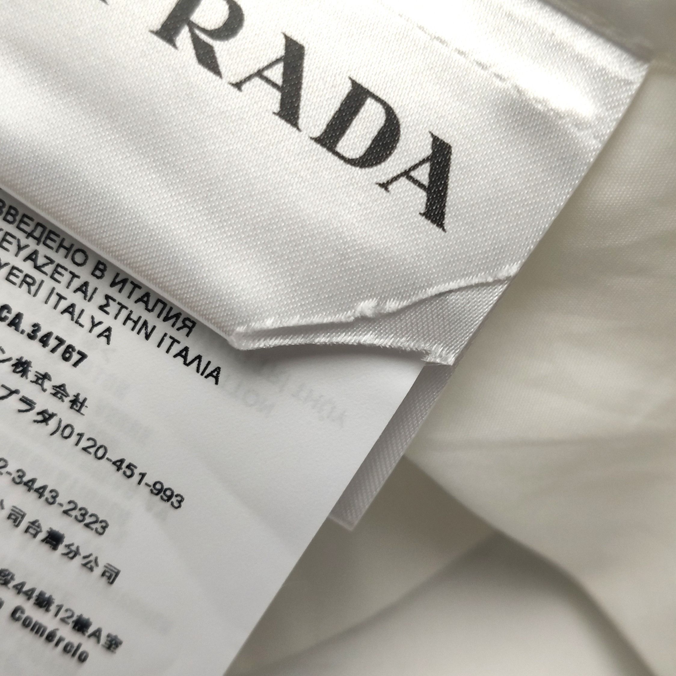 Prada Prada Cotton Single-Breasted Collar Shirt - dmc Size M / US 6-8 / IT 42-44 - 9 Thumbnail