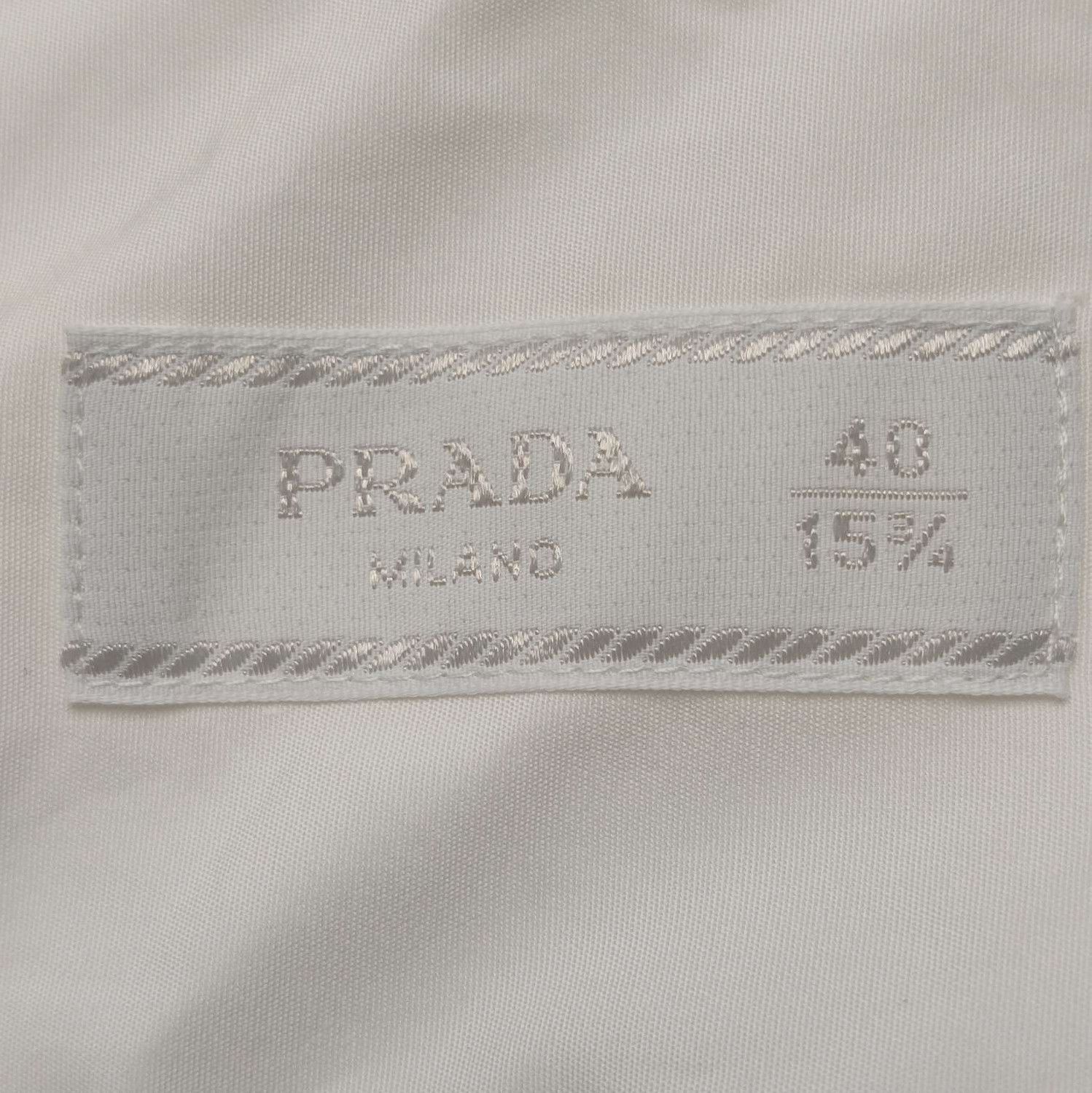 Prada Prada Cotton Single-Breasted Collar Shirt - dmc Size M / US 6-8 / IT 42-44 - 5 Thumbnail