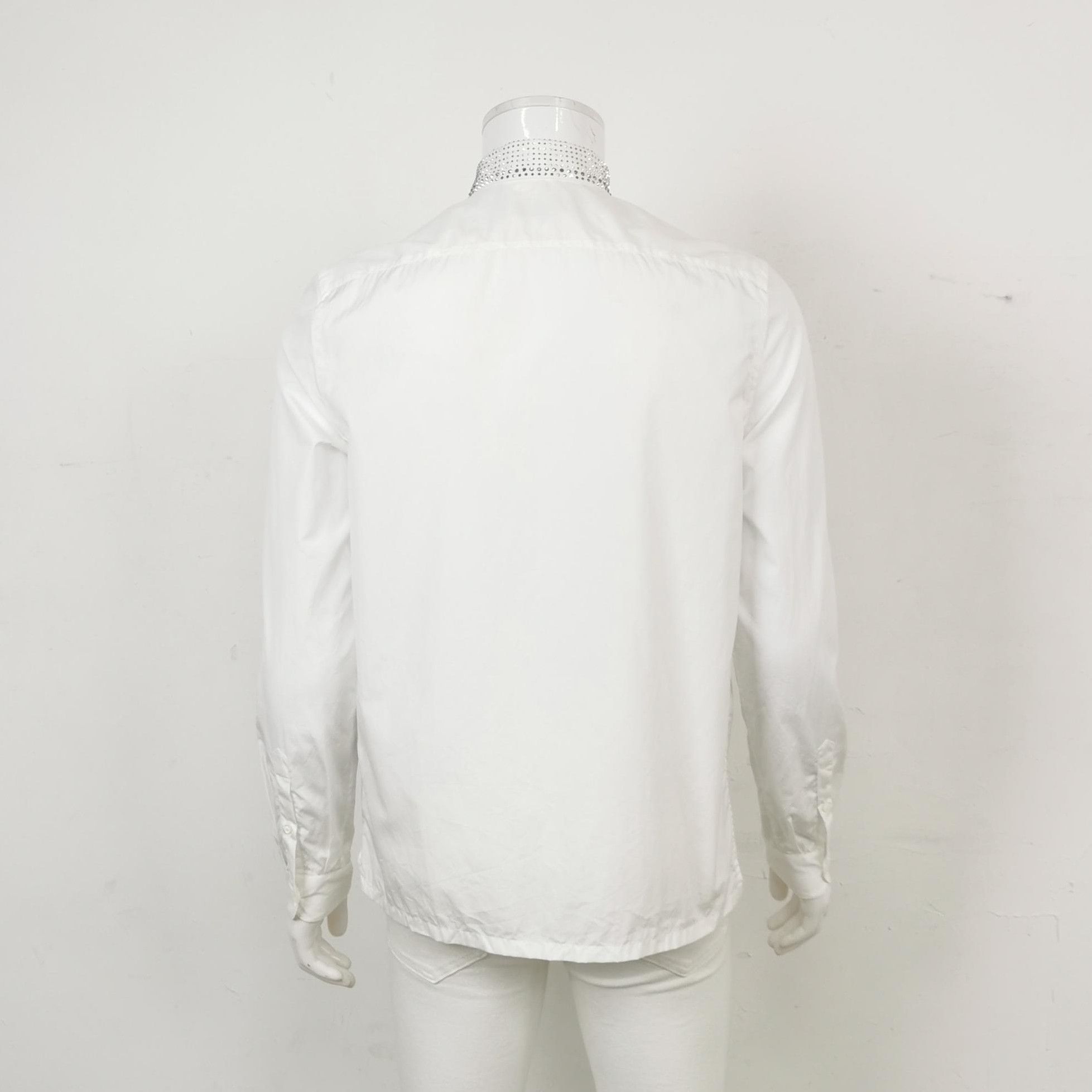 Prada Prada Cotton Single-Breasted Collar Shirt - dmc Size M / US 6-8 / IT 42-44 - 2 Thumbnail
