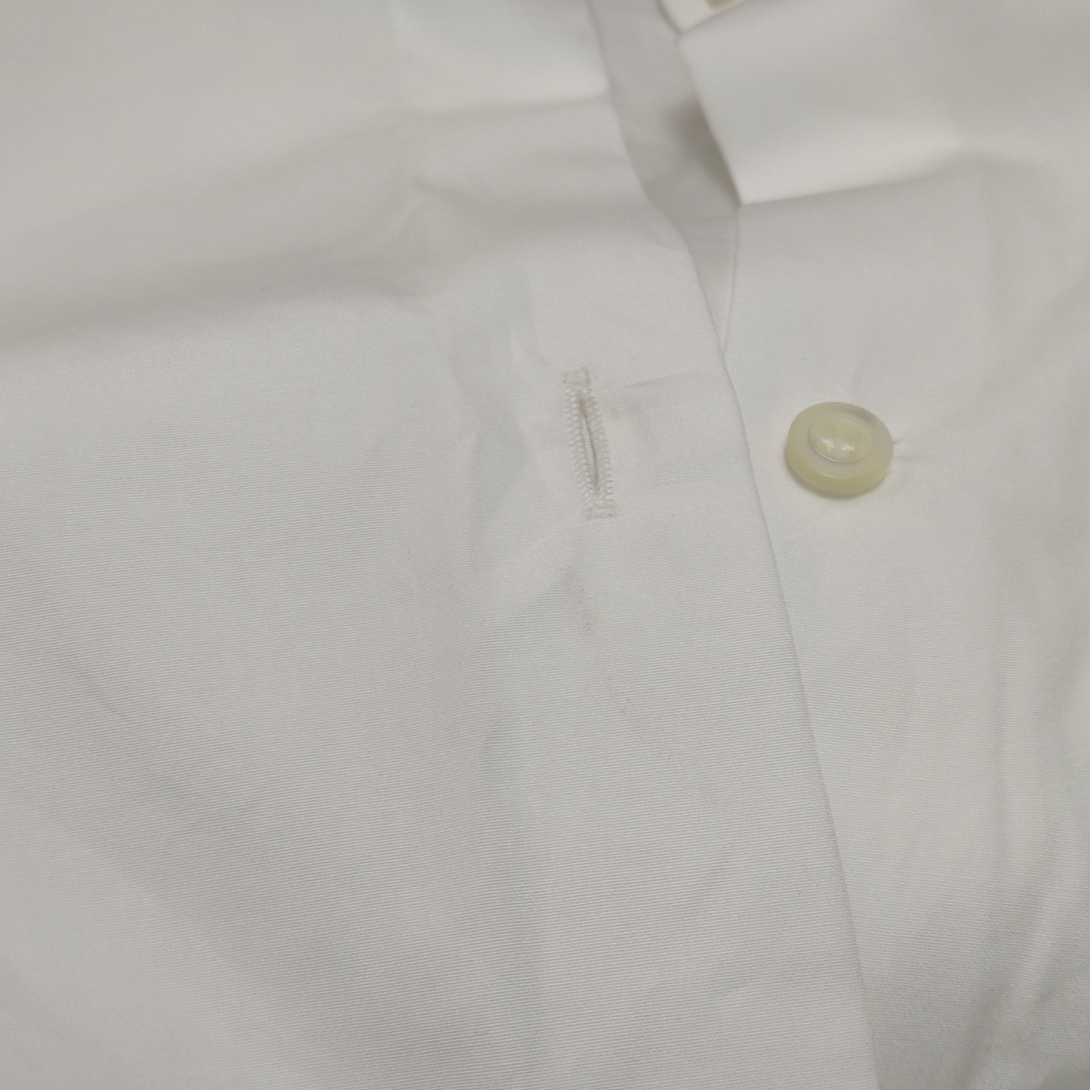Prada Prada Cropped Button-Up Shirt in White - dmc Size L / US 10 / IT 46 - 10 Thumbnail