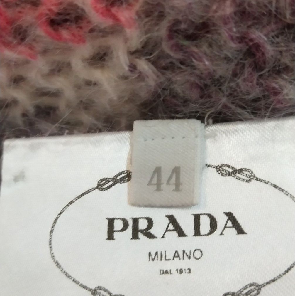 Prada Prada Floral Knit Long Sleeve Sweater - dmc Size L / US 10 / IT 46 - 5 Thumbnail