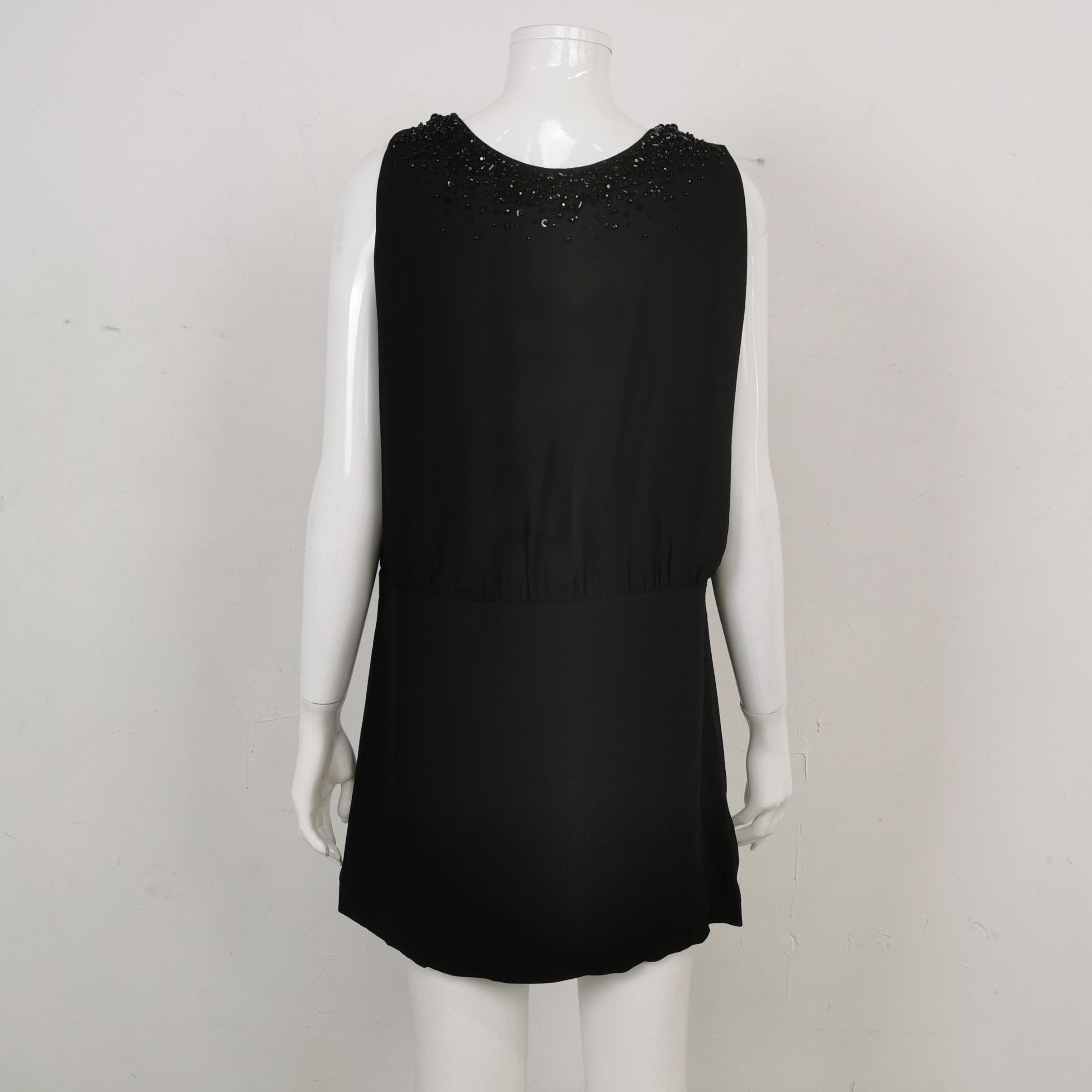 Prada Prada Sleeveless Dress with Beaded Detailing - dmc Size M / US 6-8 / IT 42-44 - 2 Thumbnail