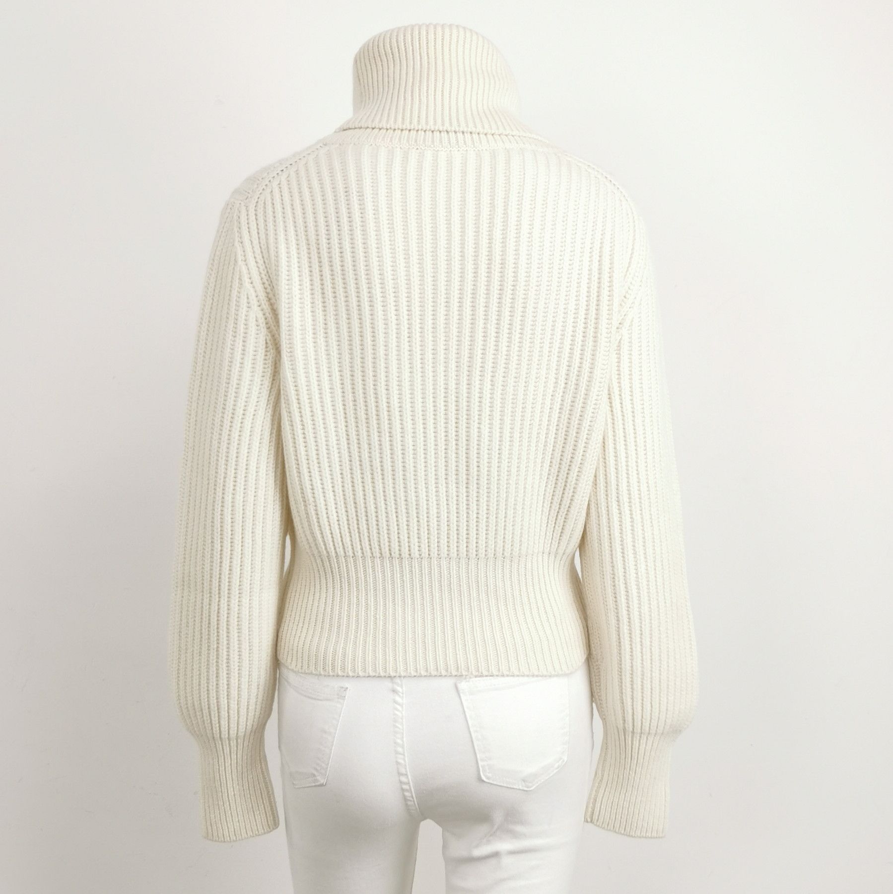 Prada Prada Cashmere Turtleneck Sweater in Cream - dmc Size XL / US 12-14 / IT 48-50 - 2 Thumbnail