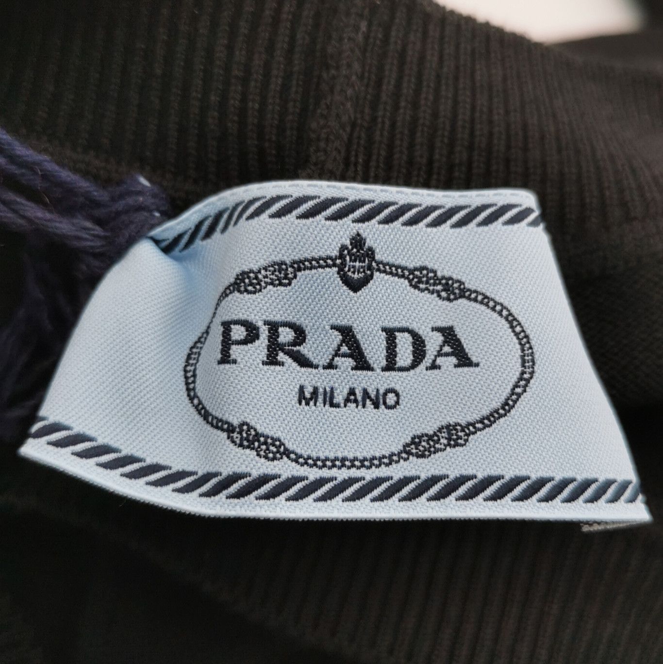 Prada Prada Black Wool Blend V-Neck Bodysuit - dmc Size L / US 10 / IT 46 - 5 Thumbnail