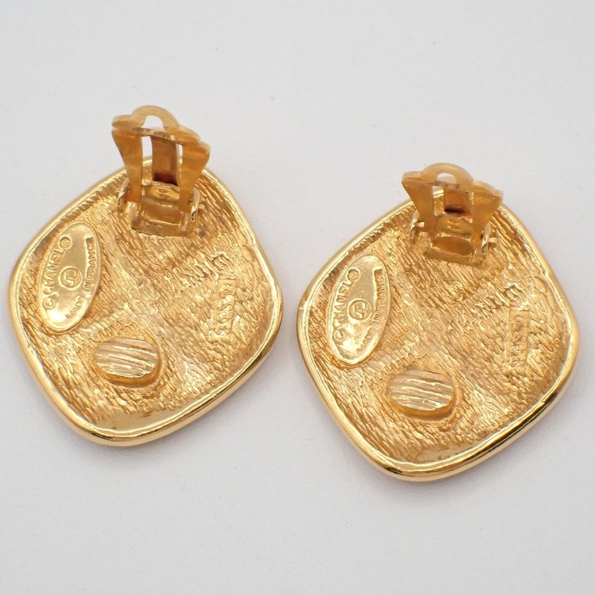 Chanel Chanel CC Rhombus Clip-On Earrings Metal Size ONE SIZE - 3 Thumbnail