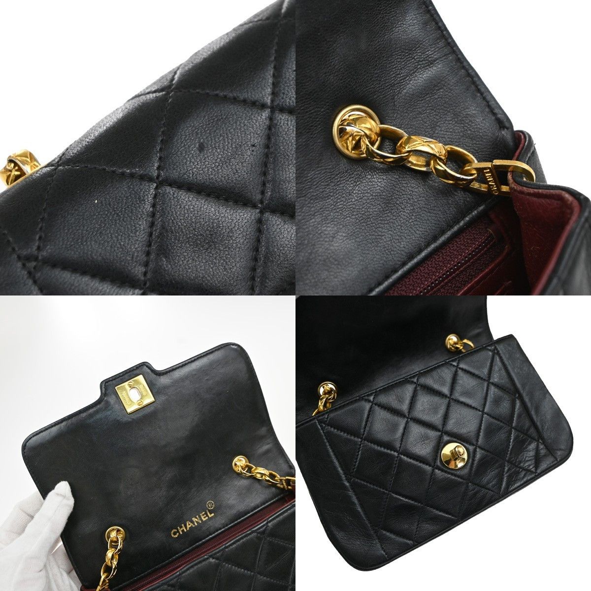 Chanel Chanel Diana Flap Bag Quilted Lambskin Size ONE SIZE - 16 Thumbnail