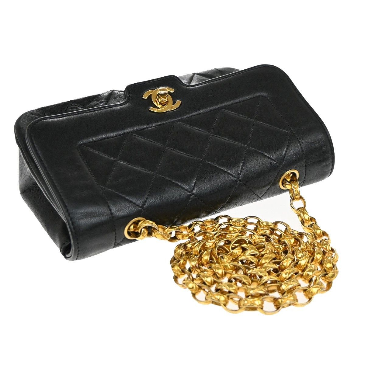 Chanel Chanel Diana Flap Bag Quilted Lambskin Size ONE SIZE - 8 Thumbnail